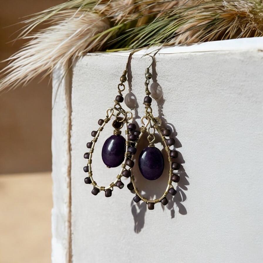 Midnight Bloom Earrings