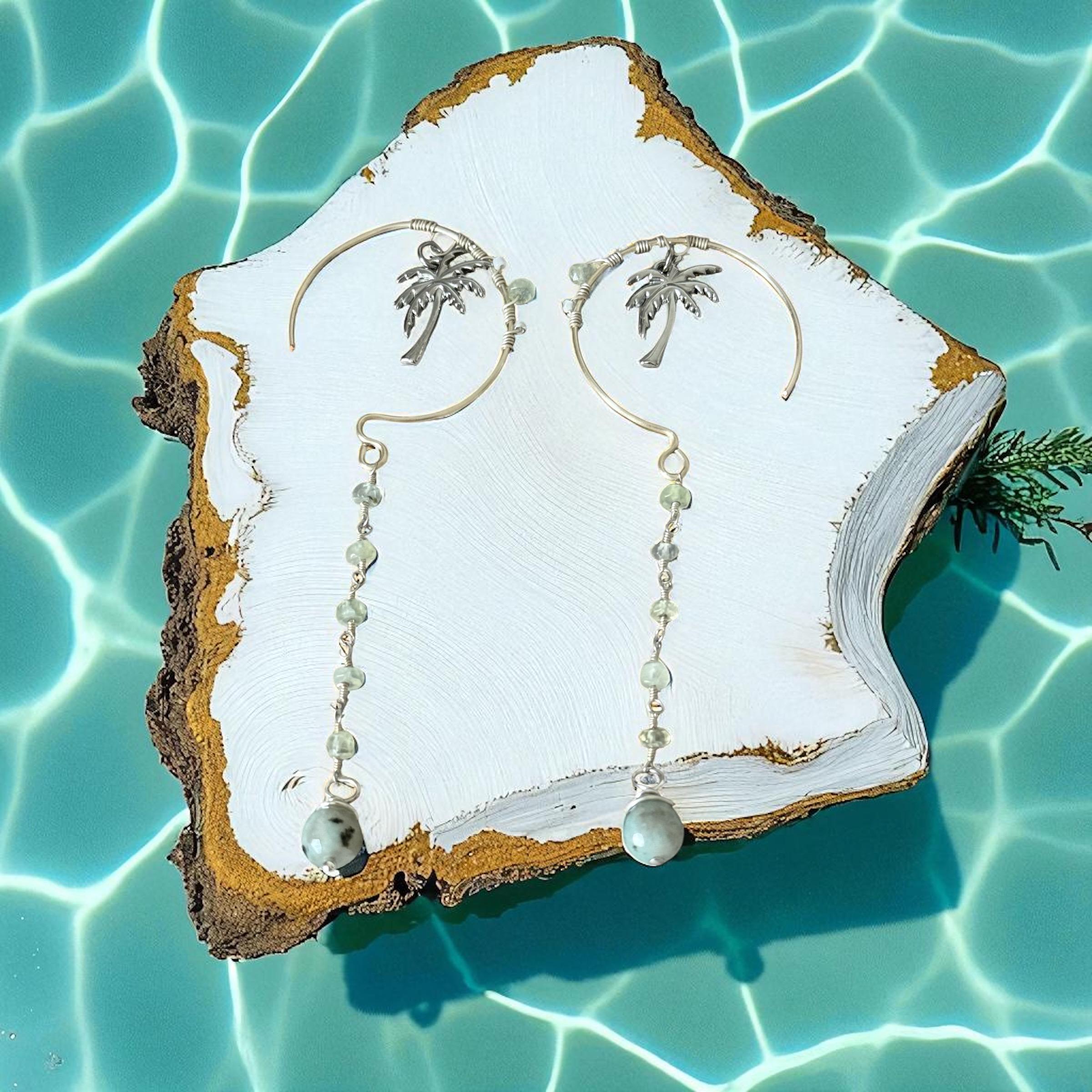 Palm Aura Cascade Earrings