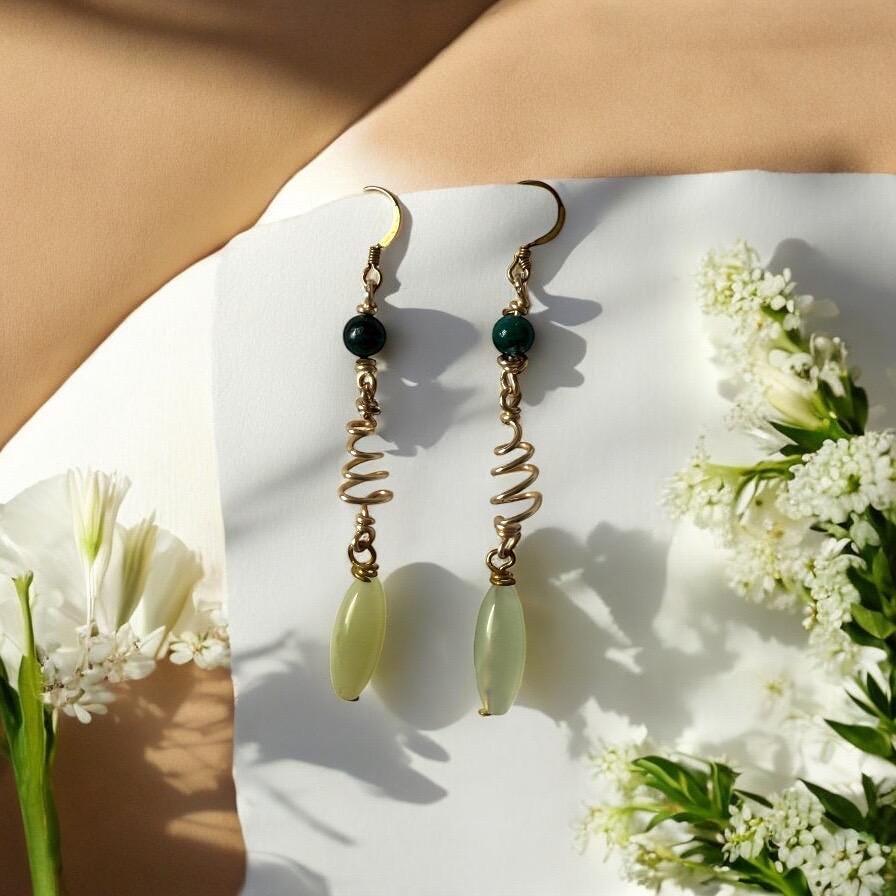 Helix Drop Earrings