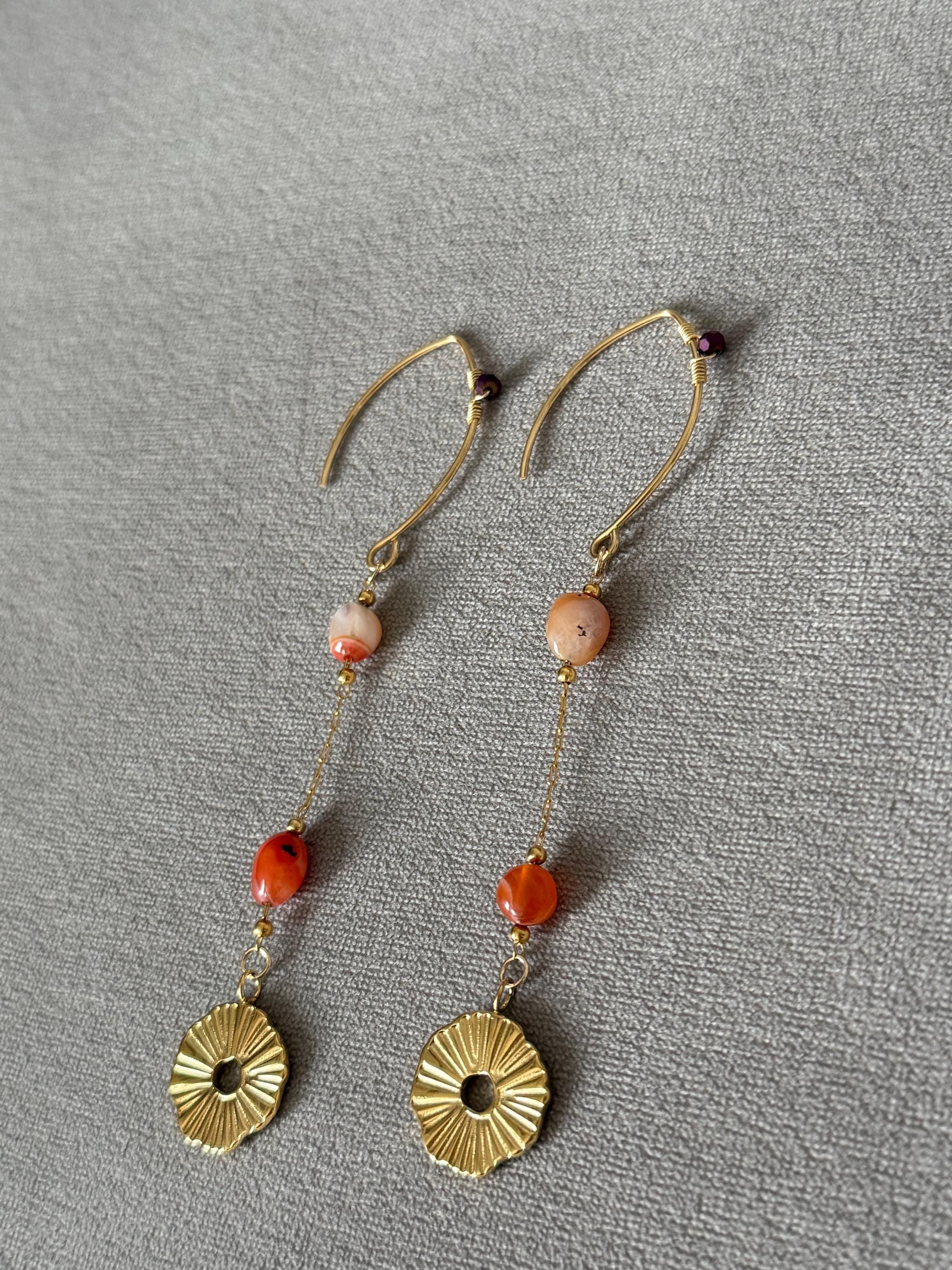 Solar Radiance Drop Earrings