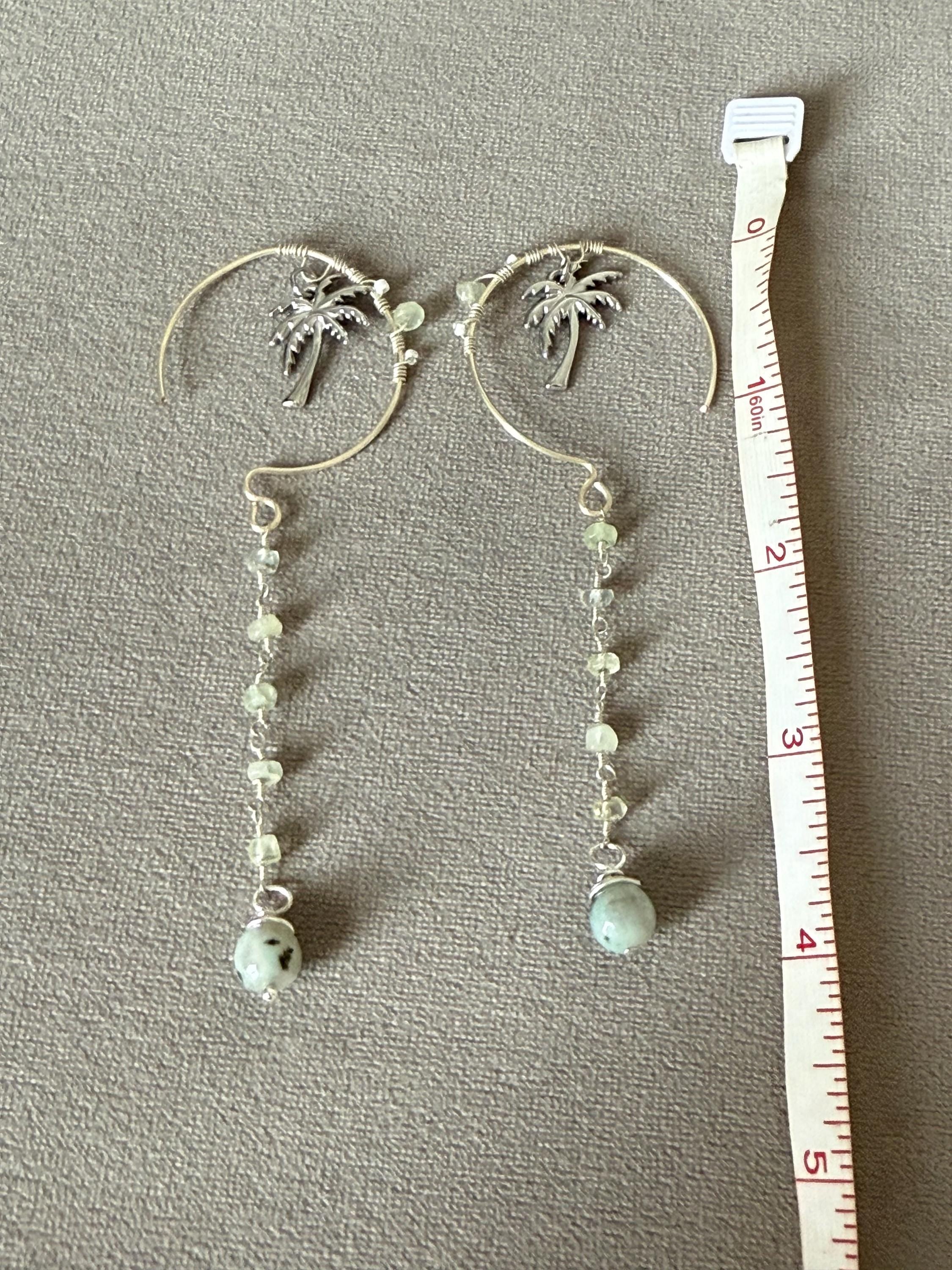 Palm Aura Cascade Earrings