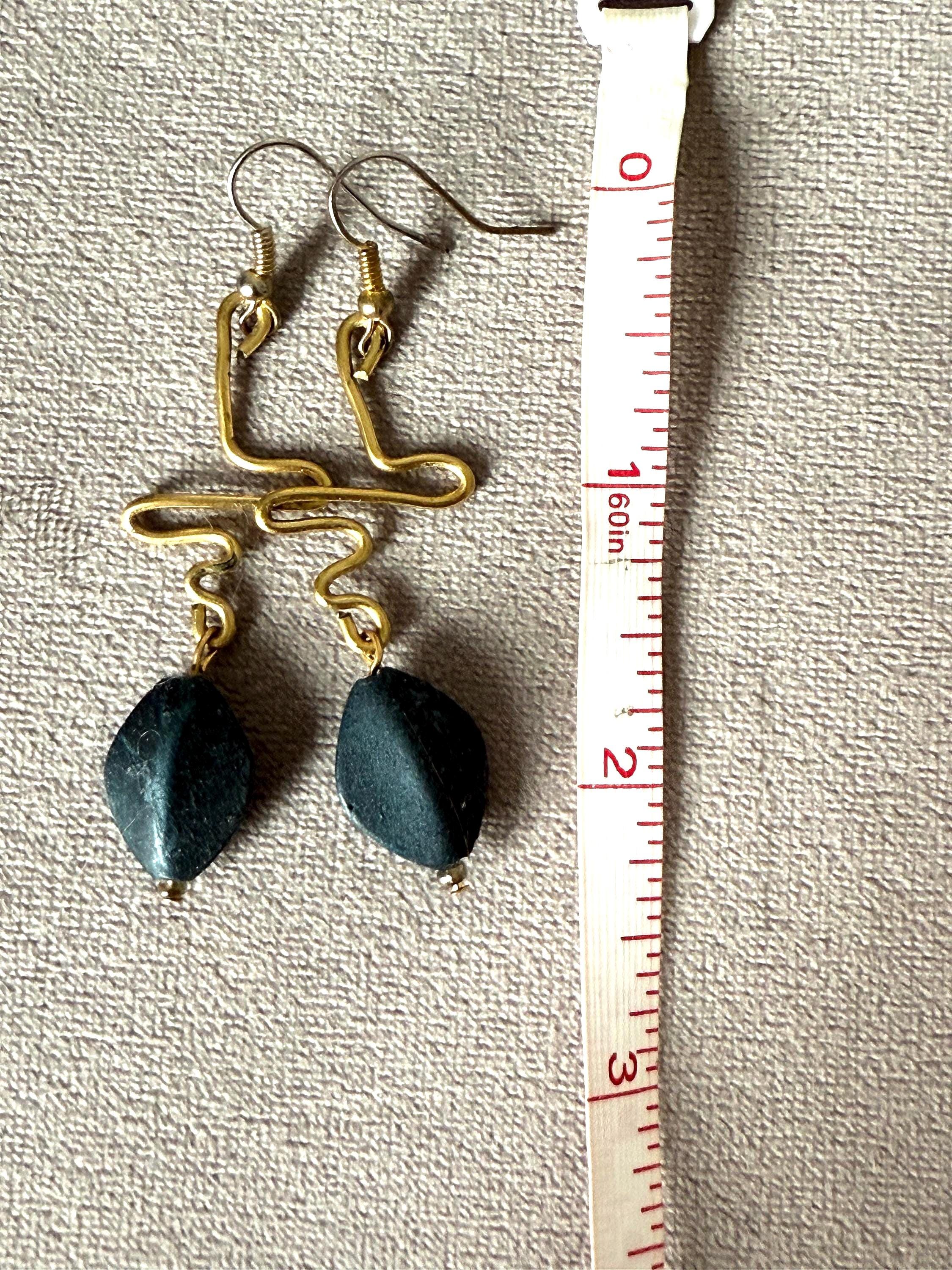 Electric Serpent Drop Earrings