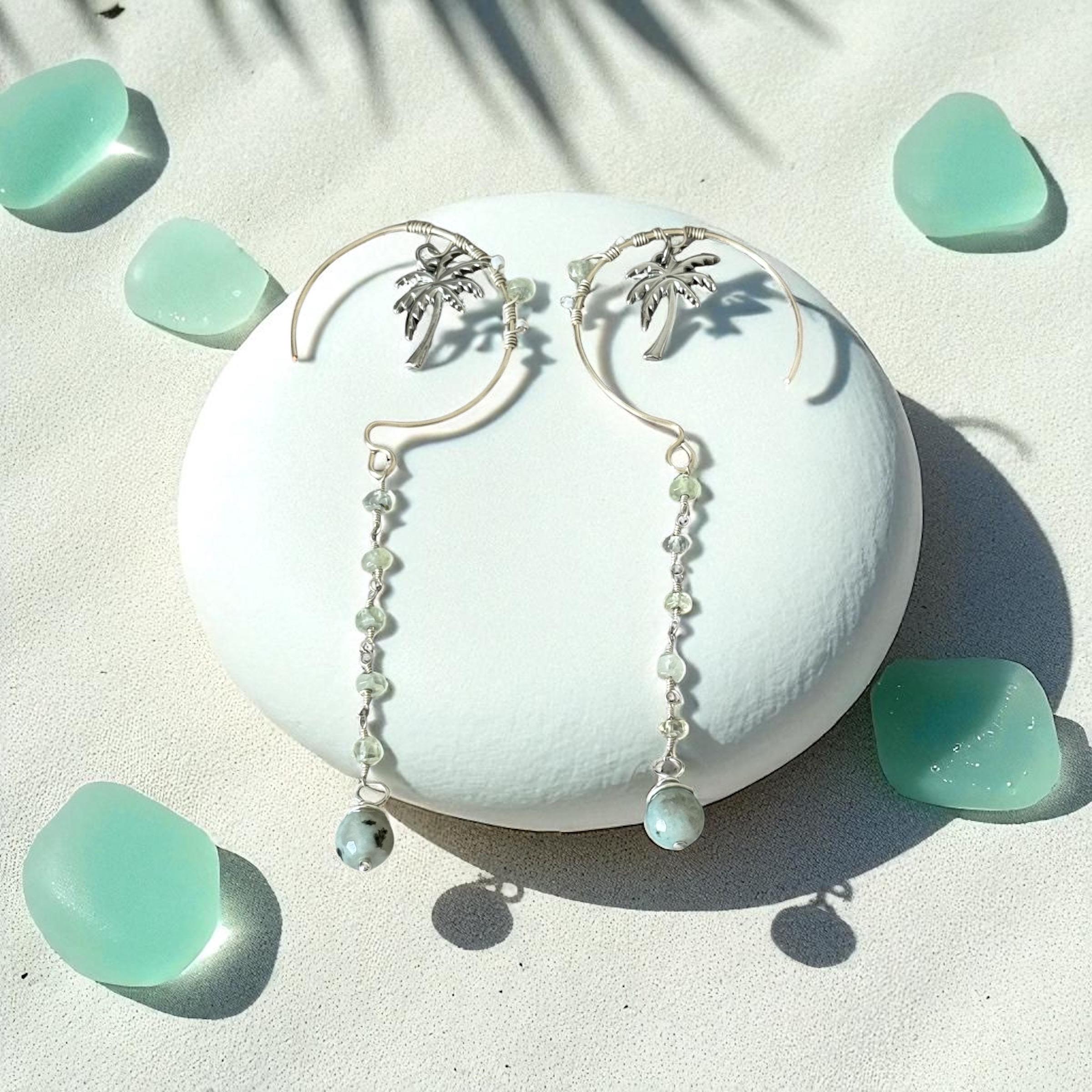 Palm Aura Cascade Earrings