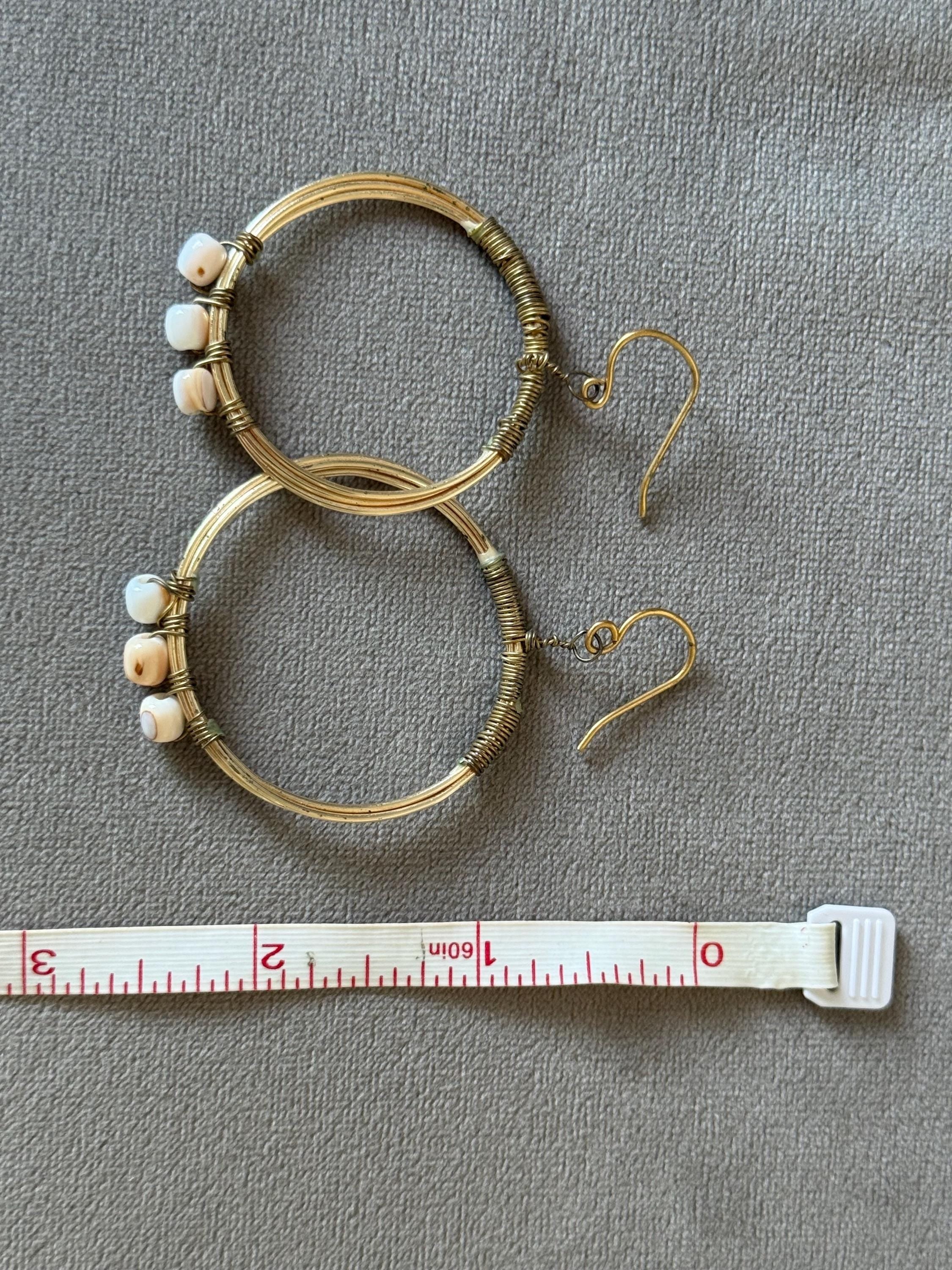 Golden Shoreline Hoop Earrings