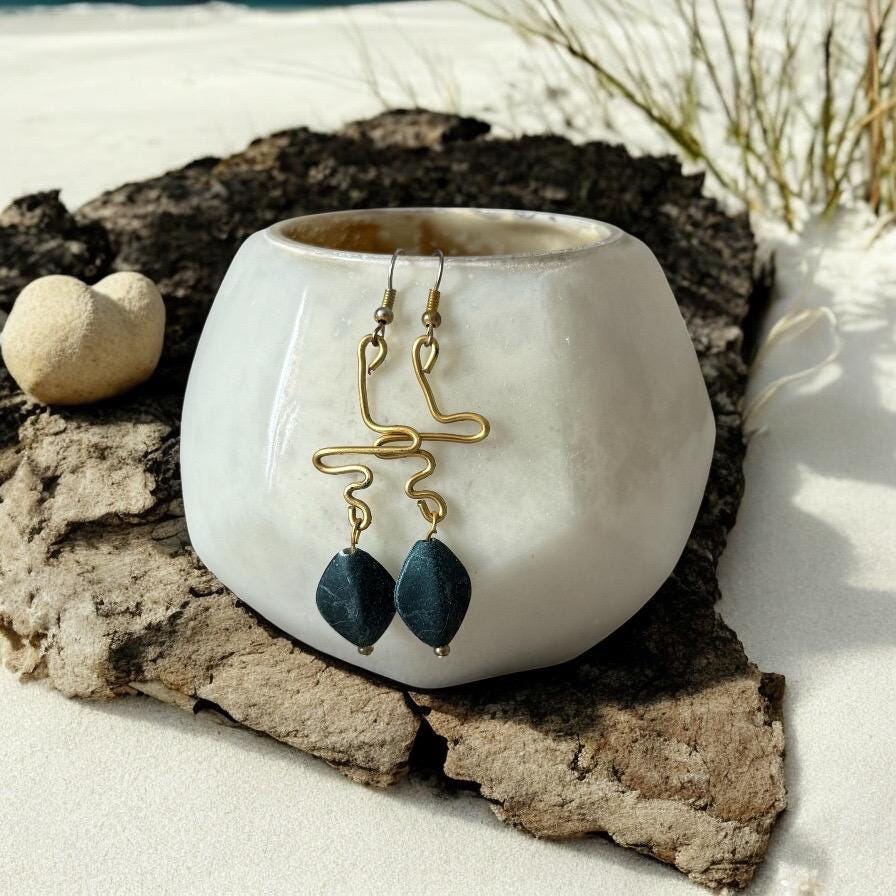 Electric Serpent Drop Earrings