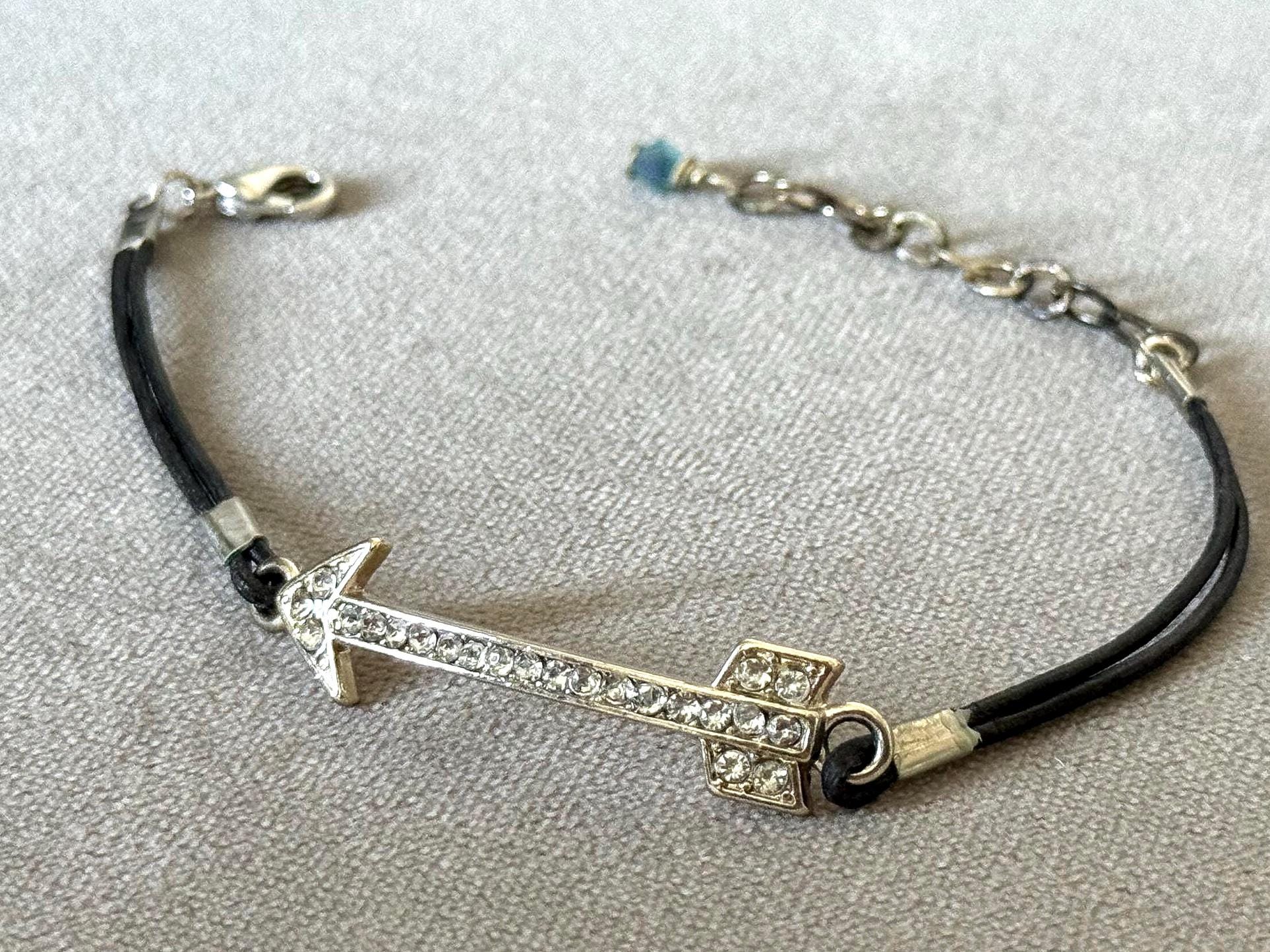 Dead Aim Crystal Arrow Bracelet
