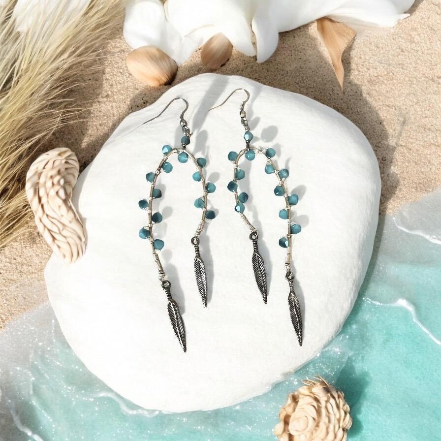 Sky Dancer Feather Earrings