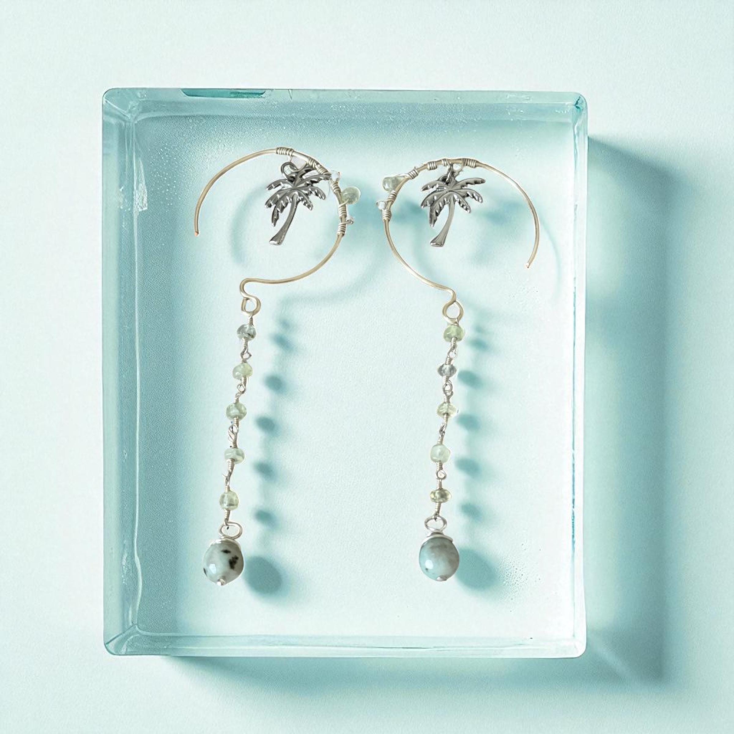 Palm Aura Cascade Earrings