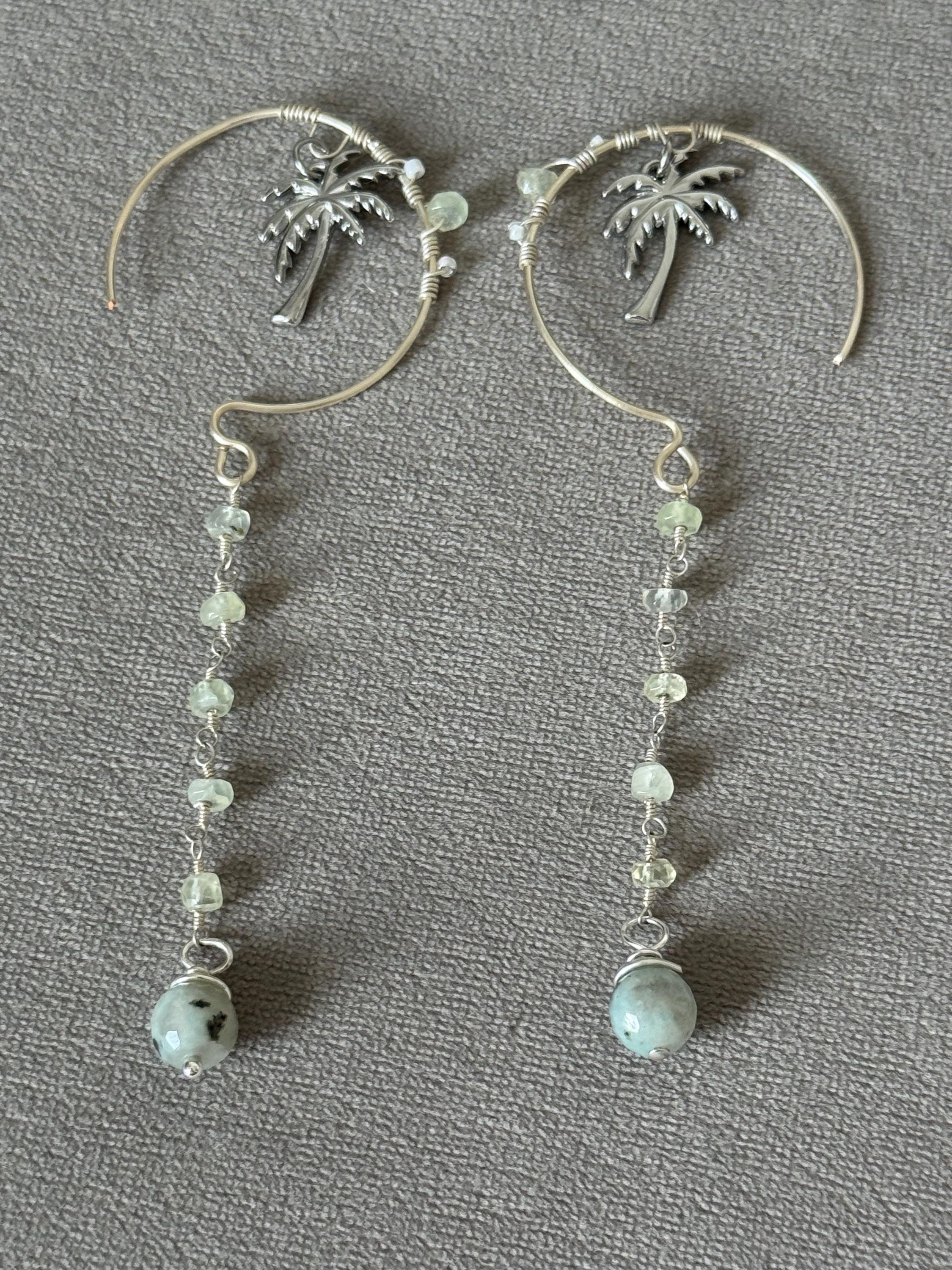 Palm Aura Cascade Earrings