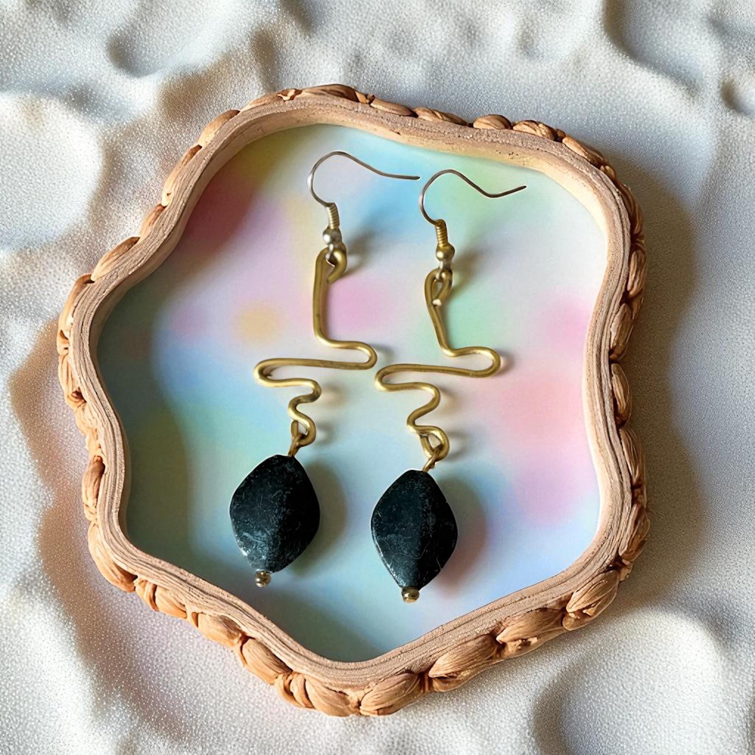 Electric Serpent Drop Earrings