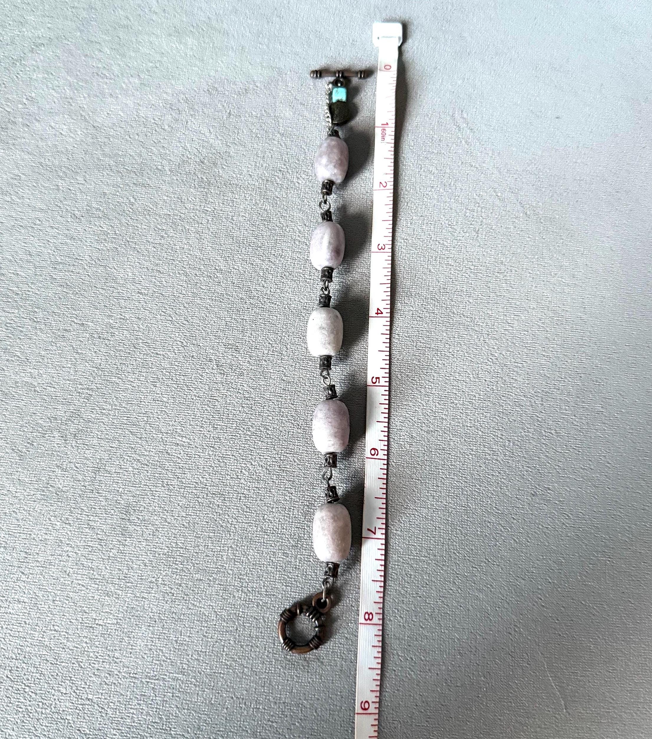 Dusty Pink Smoke Charm Bracelet