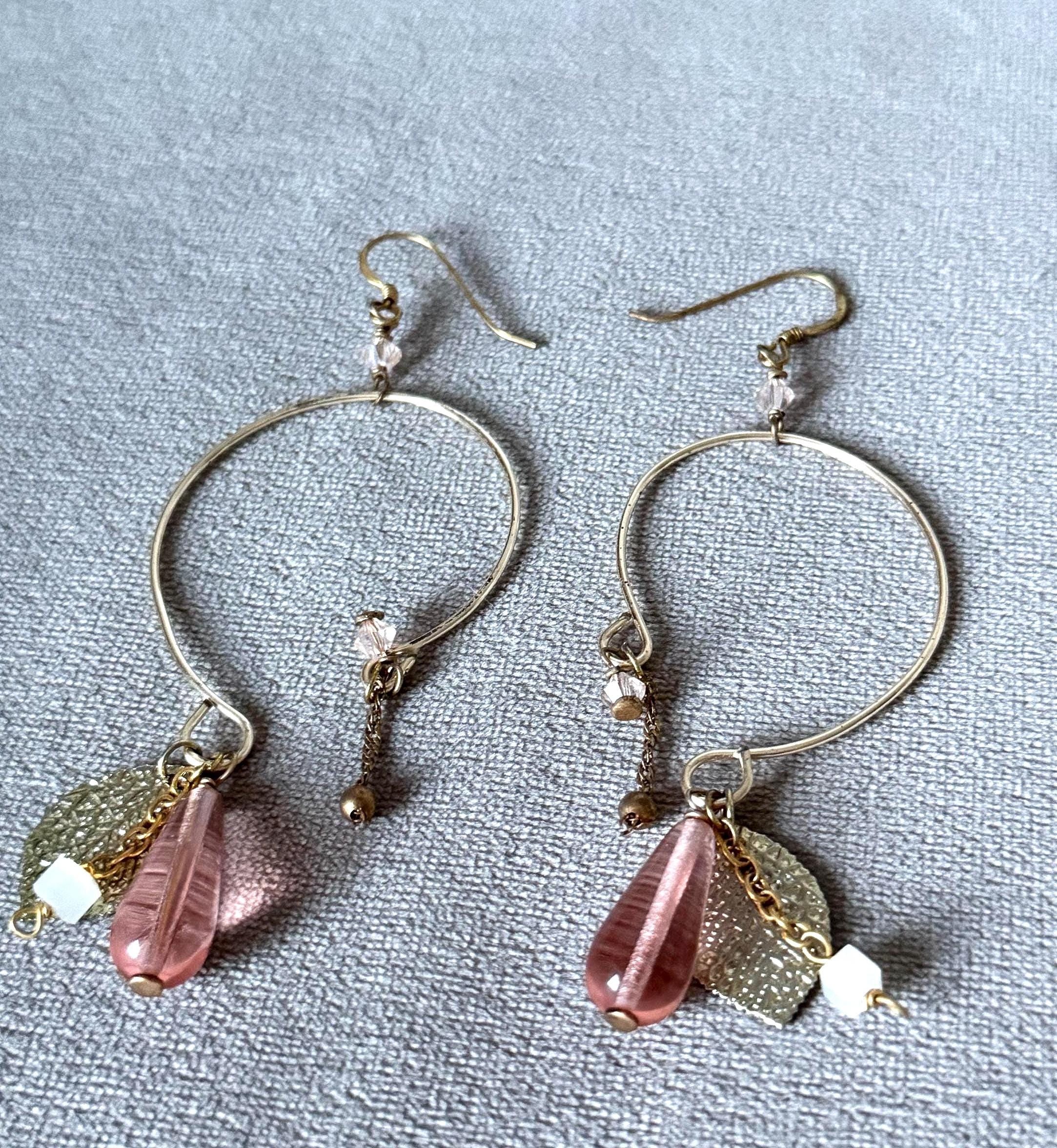 Dust Blossom Hoops