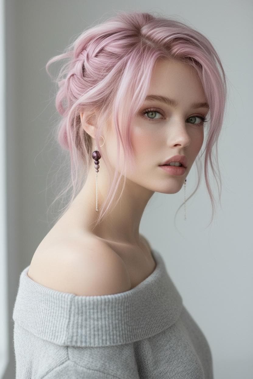 Plum Eclipse Earrings