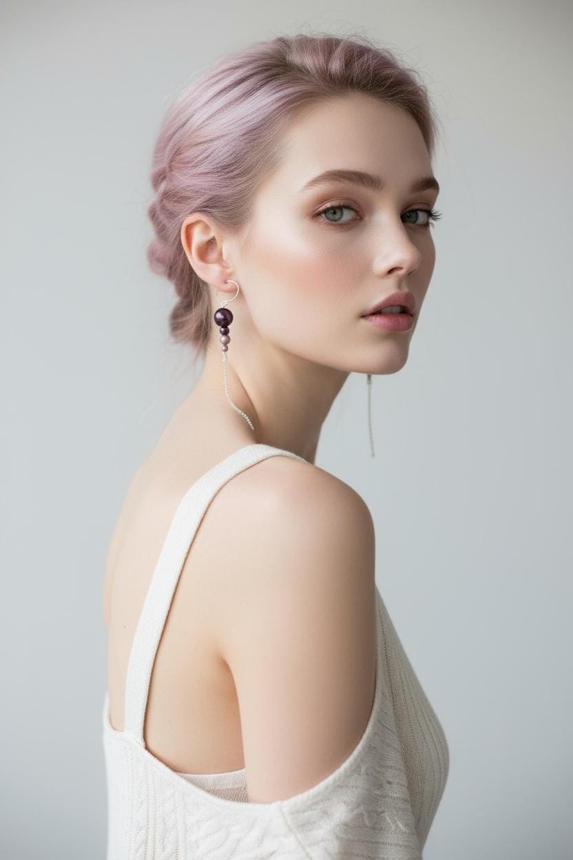 Plum Eclipse Earrings
