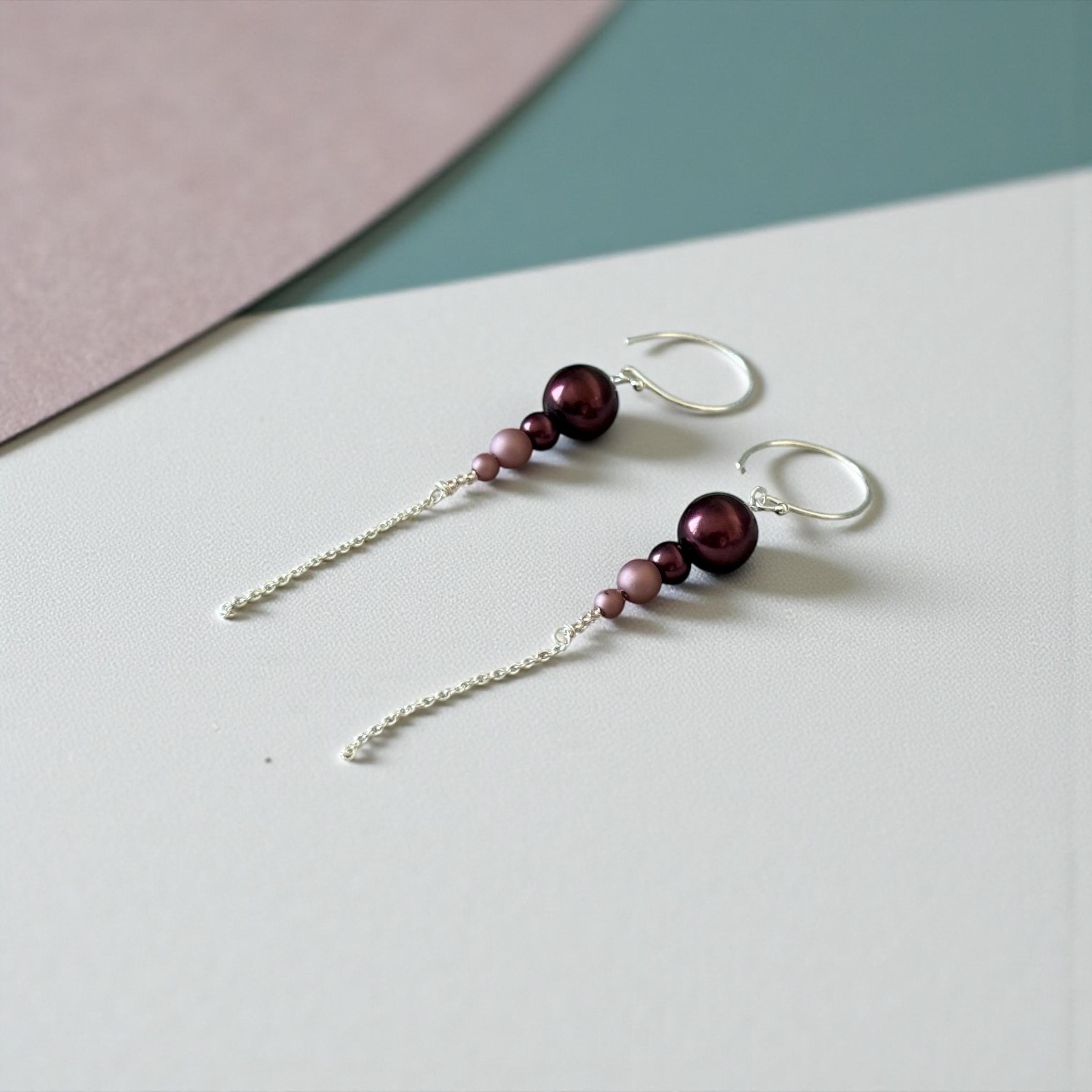 Plum Eclipse Earrings