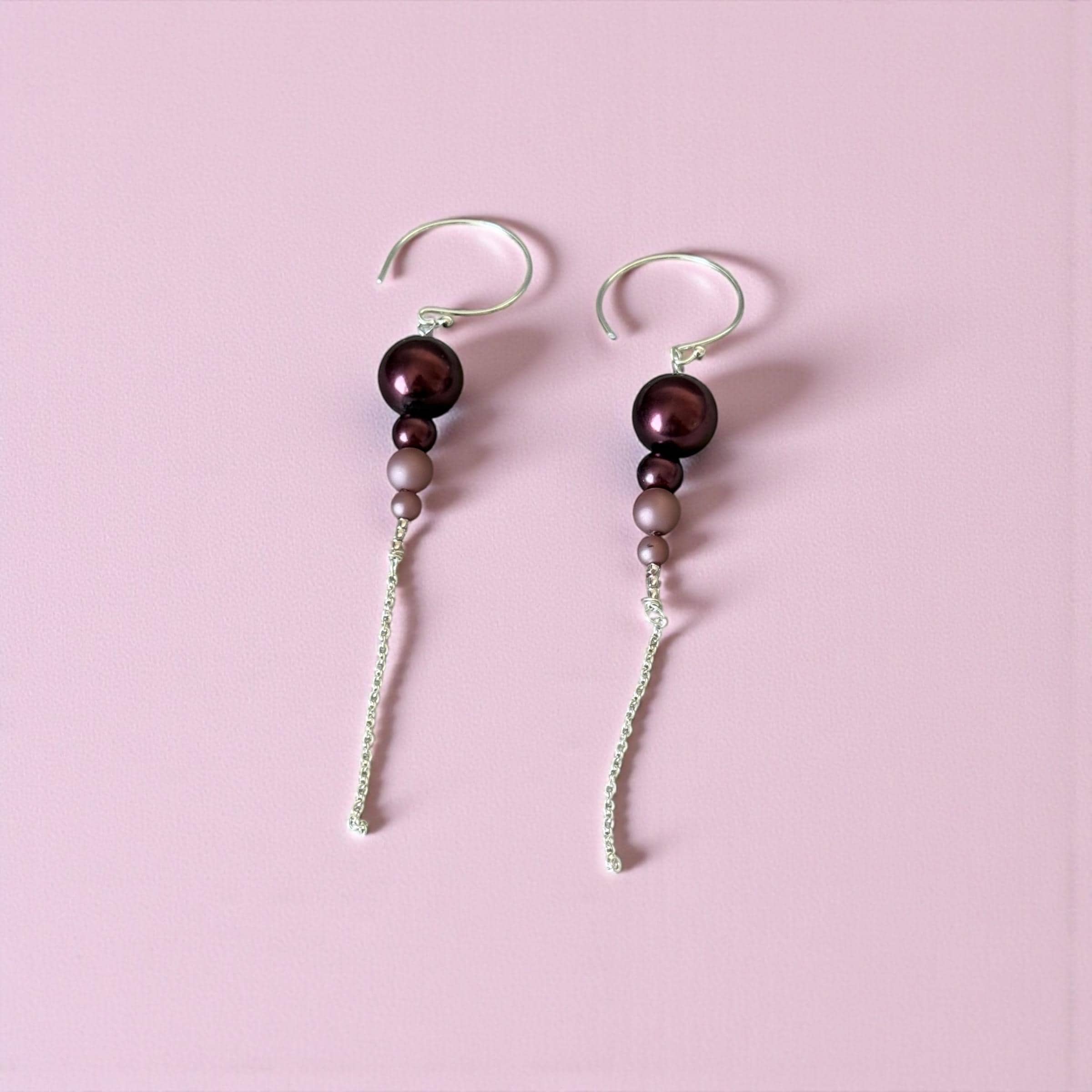 Plum Eclipse Earrings