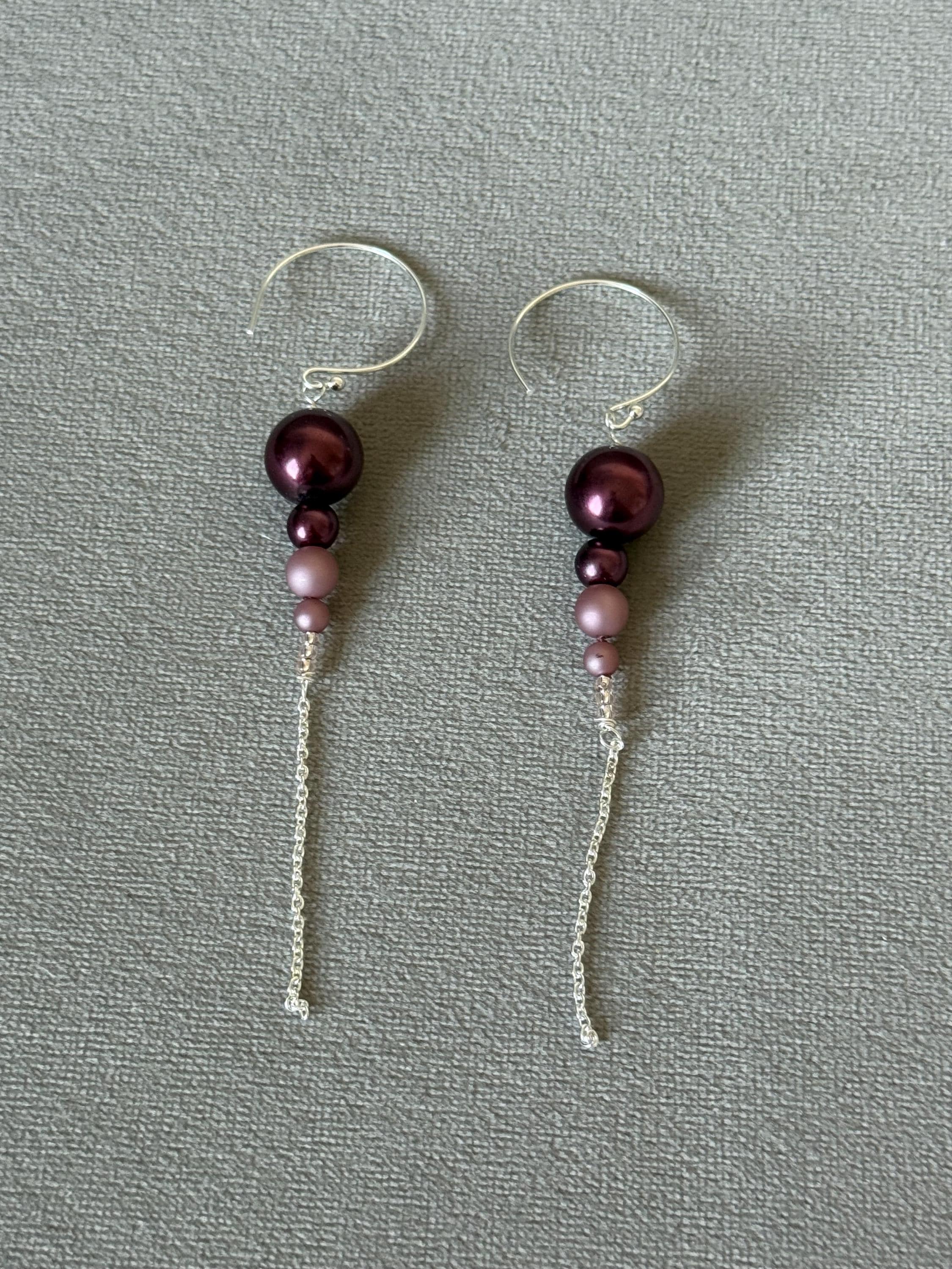 Plum Eclipse Earrings