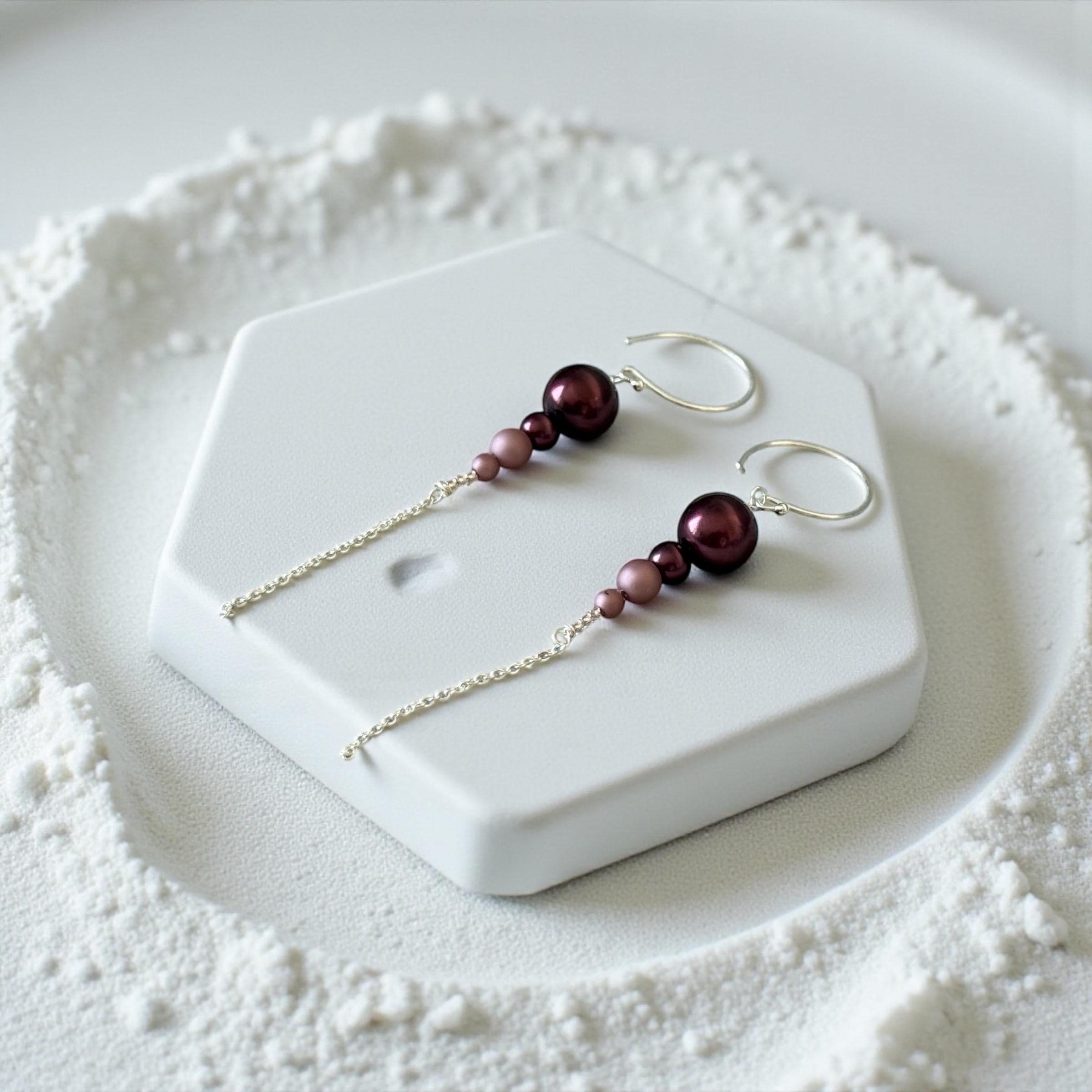 Plum Eclipse Earrings