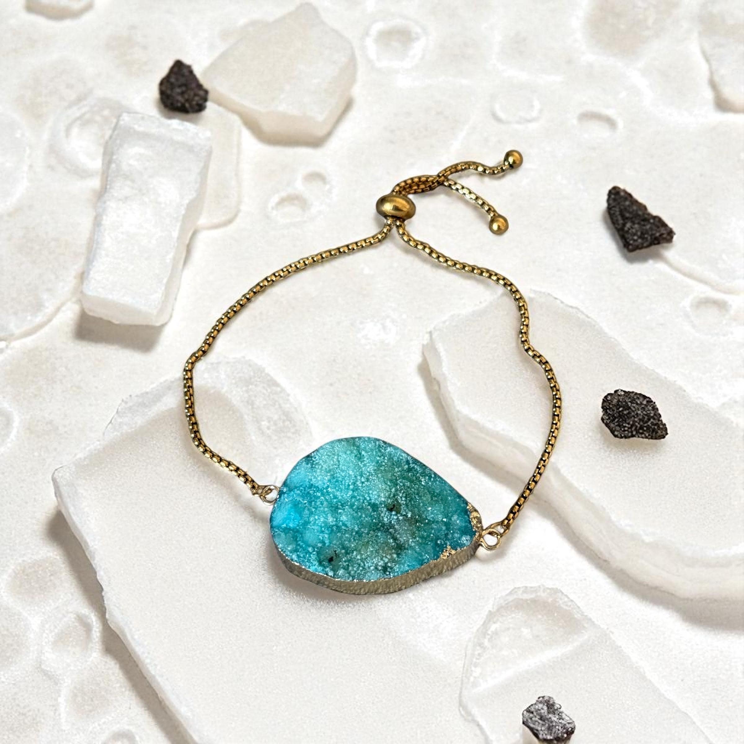 Aurora Tide Gem Bolo Chain Bracelet