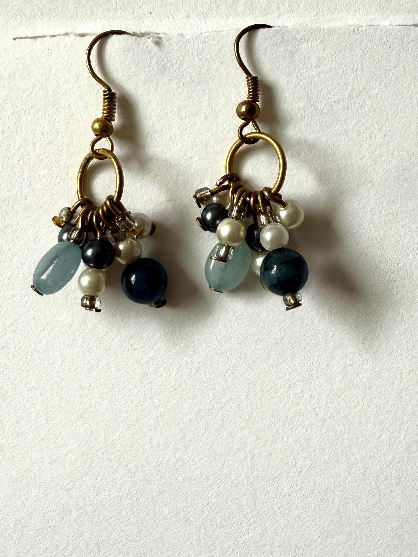 Storm Drop Cluster Earrings