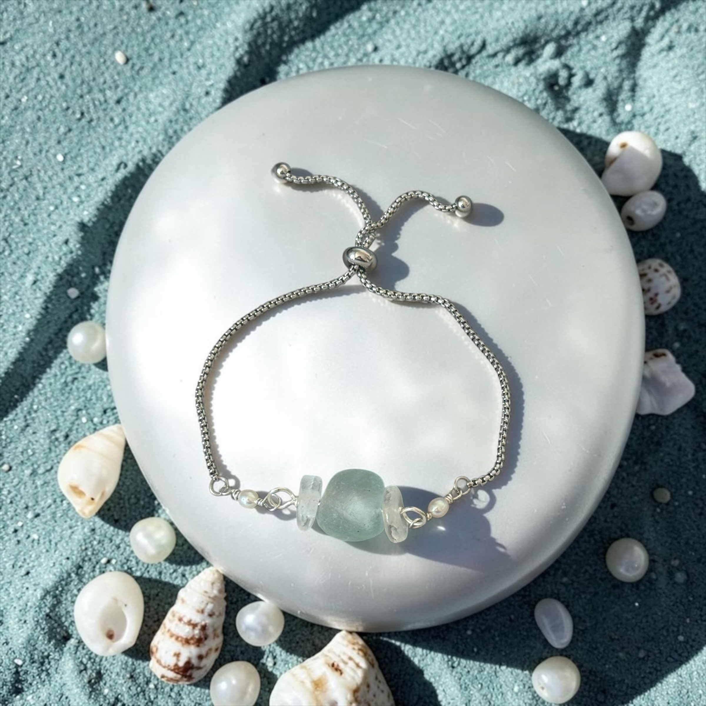 Ocean Core Slider Bolo Bracelet — Tidal Minimal Luxe