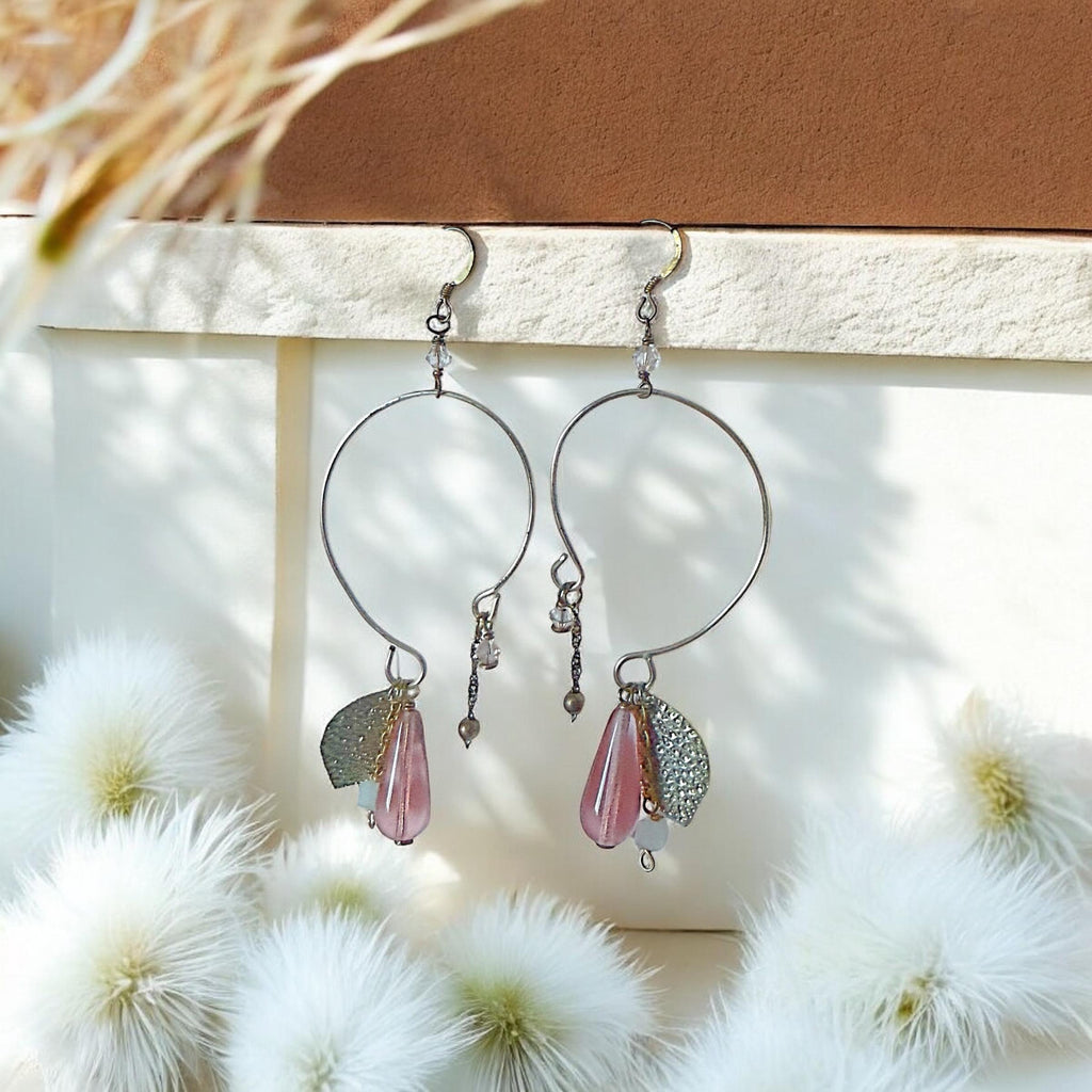 Dust Blossom Hoops