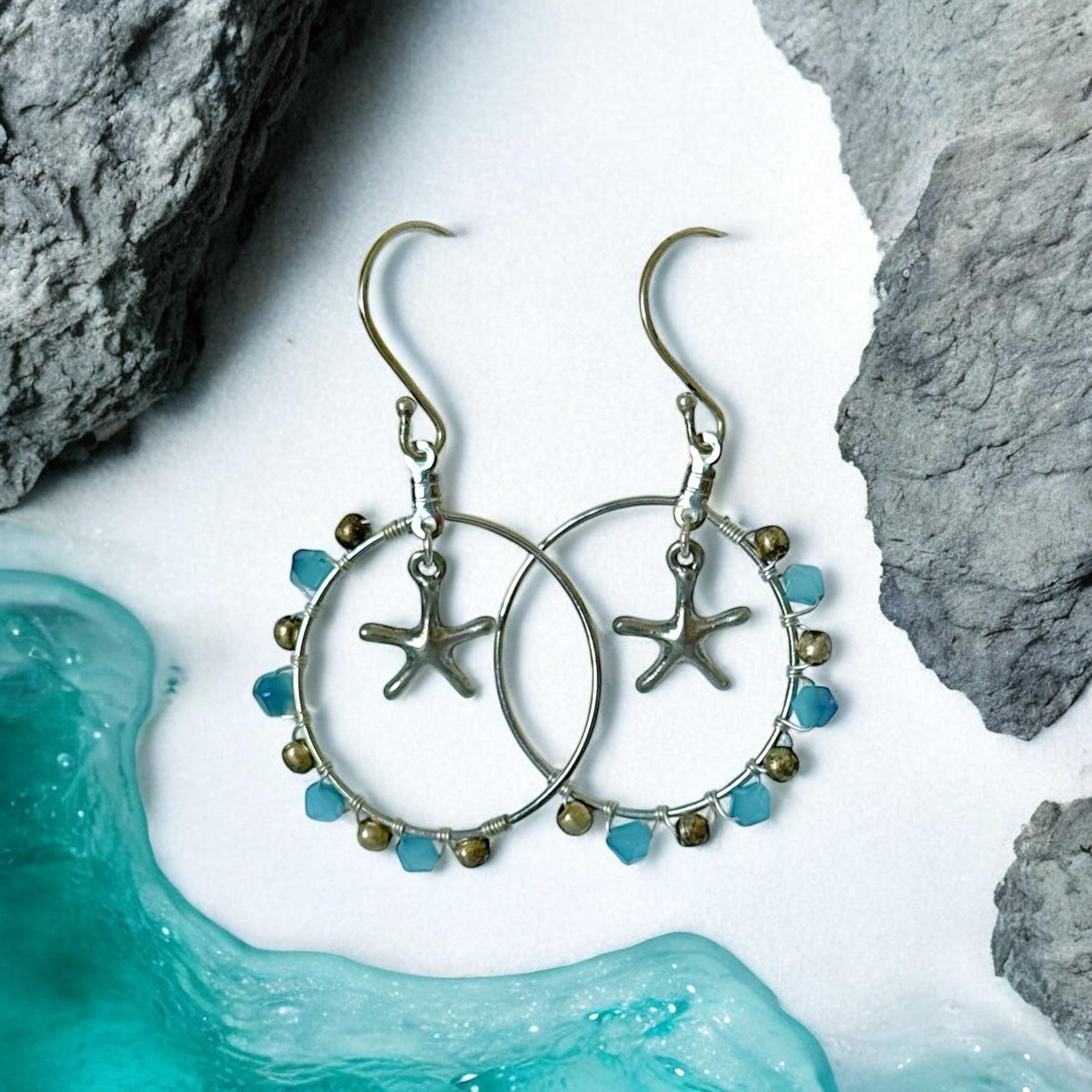 Tide Charm Hoop Earrings