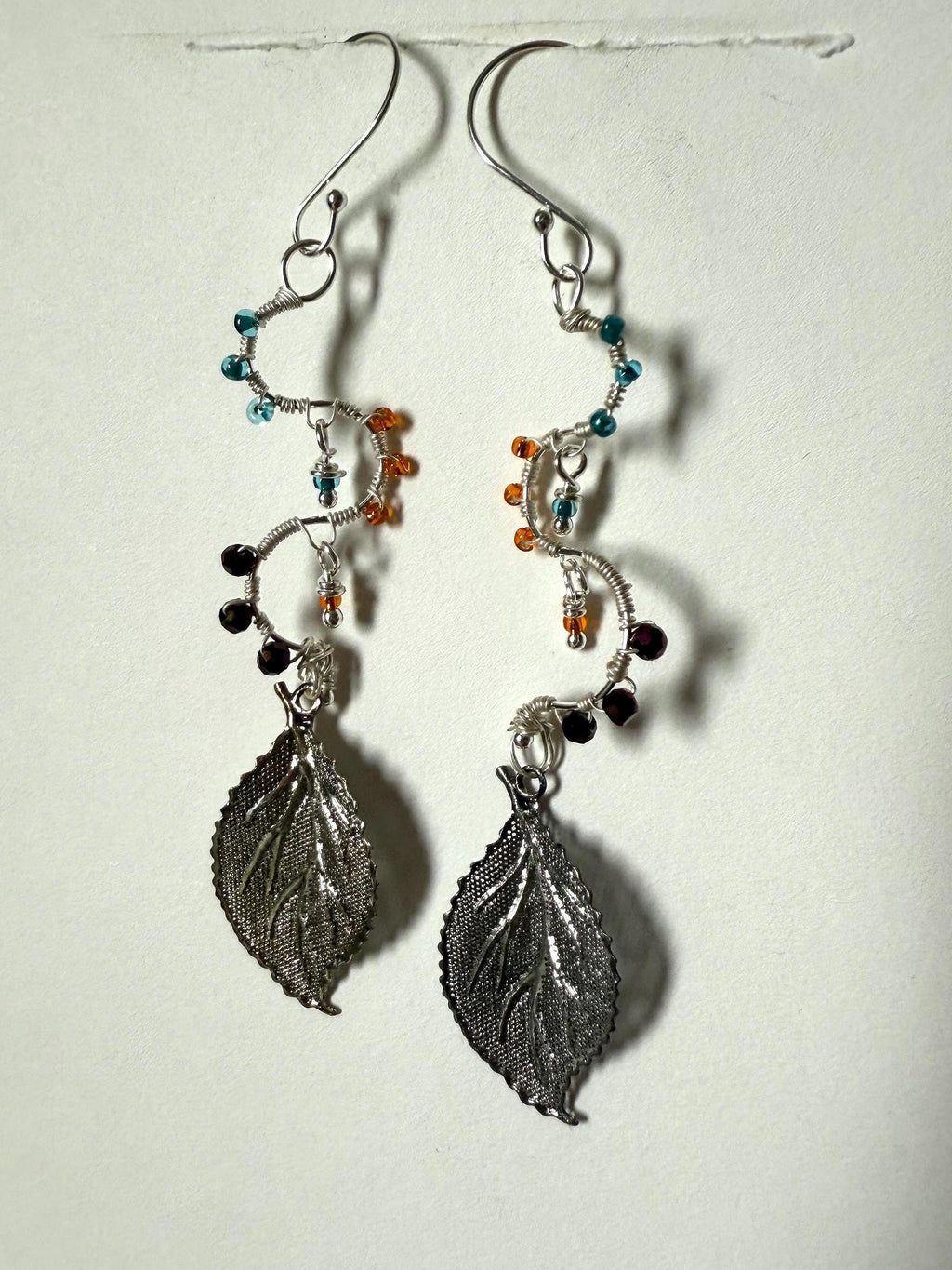 Twist of Nature Leaf Drop Earrings