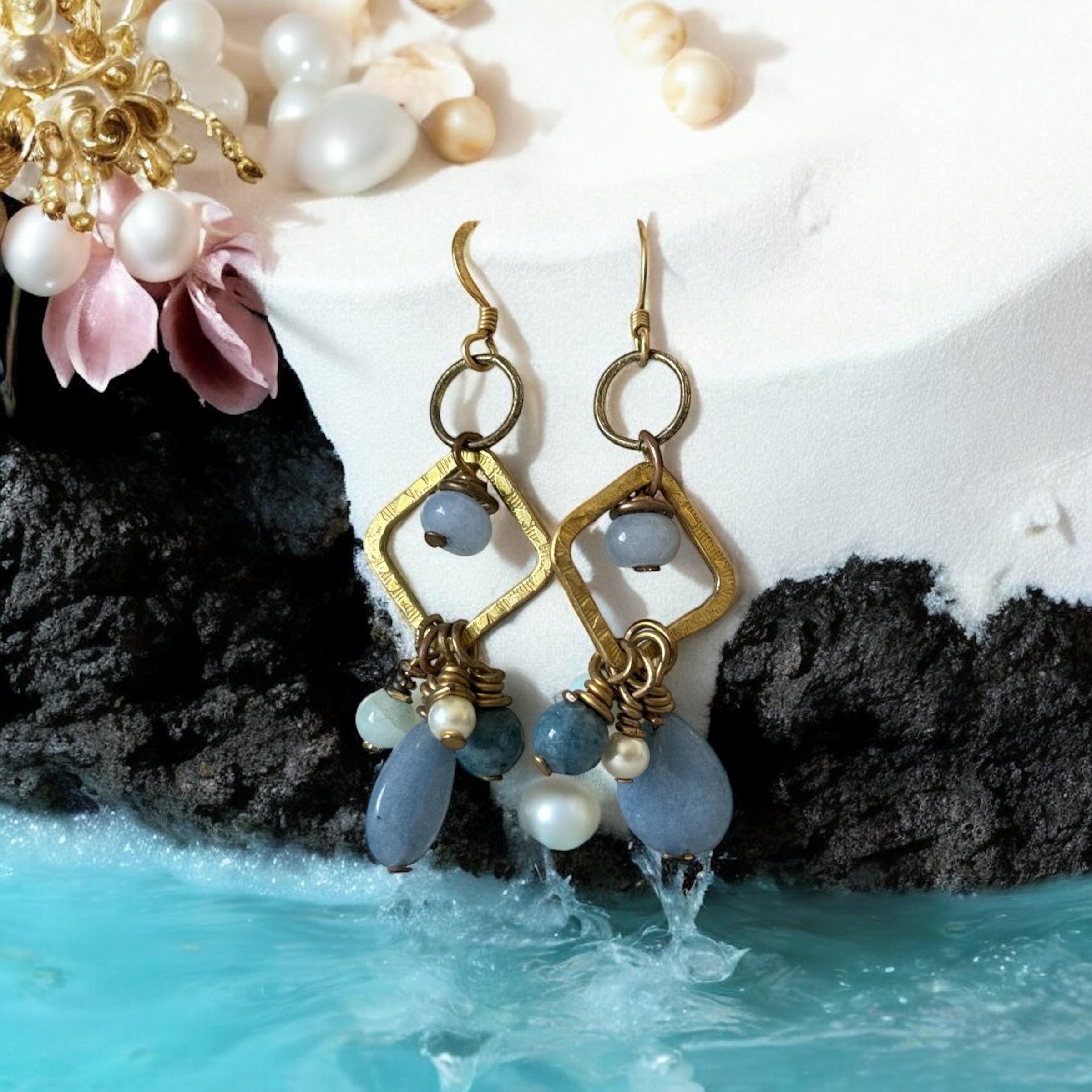 Arctic Muse Drop Earrings (Gold)