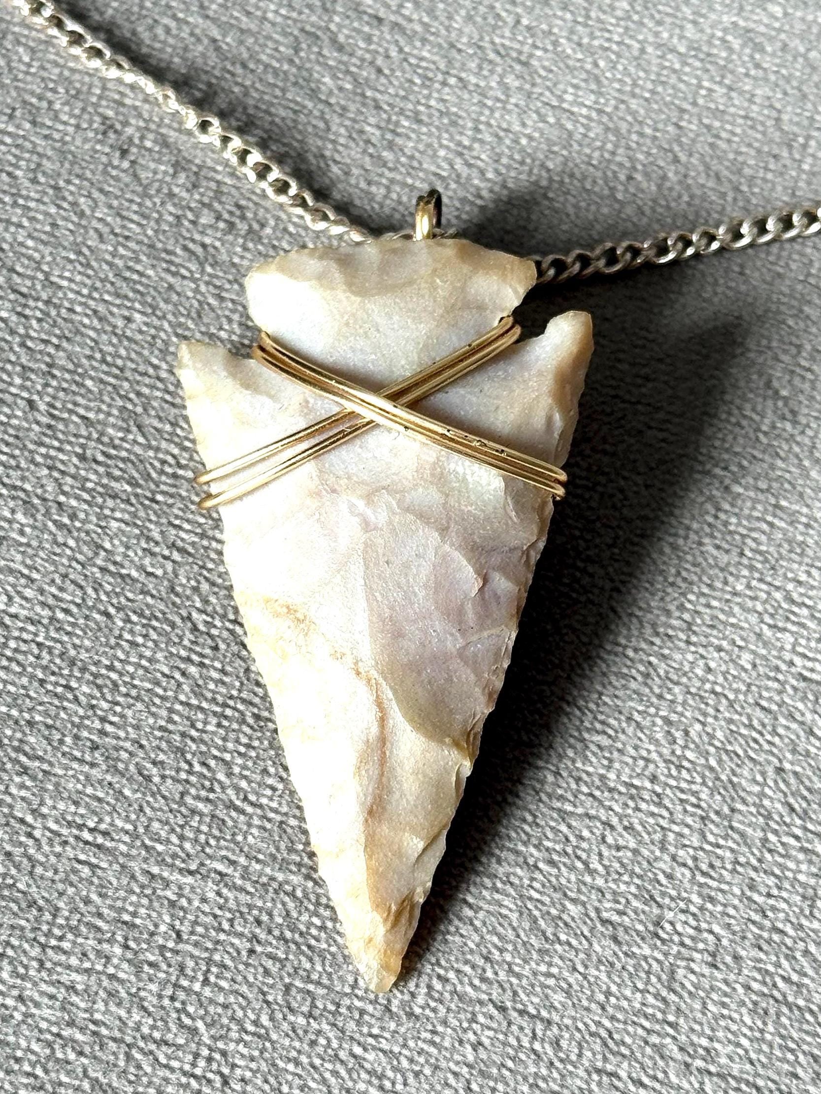 Stone Ritual Arrowhead Necklace