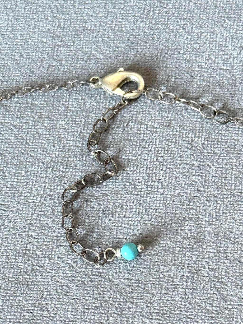 Celestial Vice: Cross Pendant in Turquoise Sky