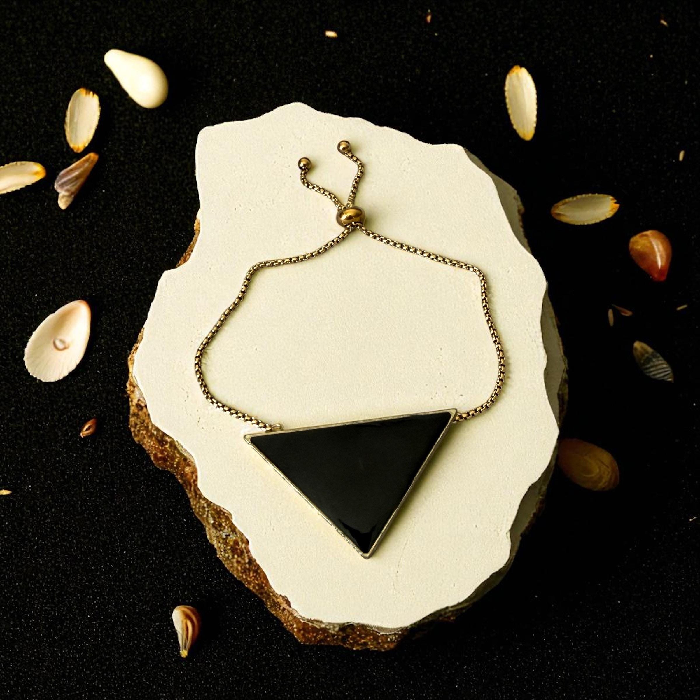 Obsidian Apex Bracelet – Noir Geometry Collection