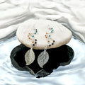 Twist of Nature Leaf Drop Earrings