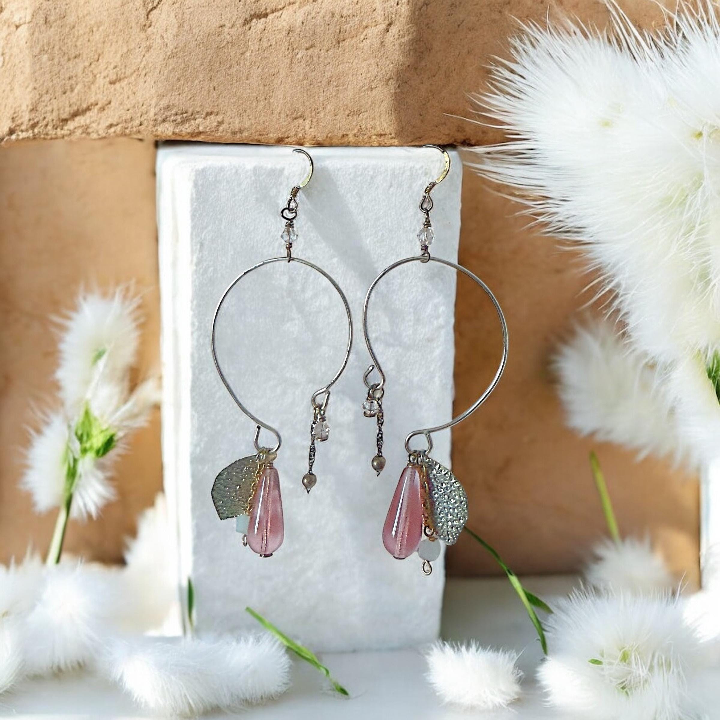 Dust Blossom Hoops