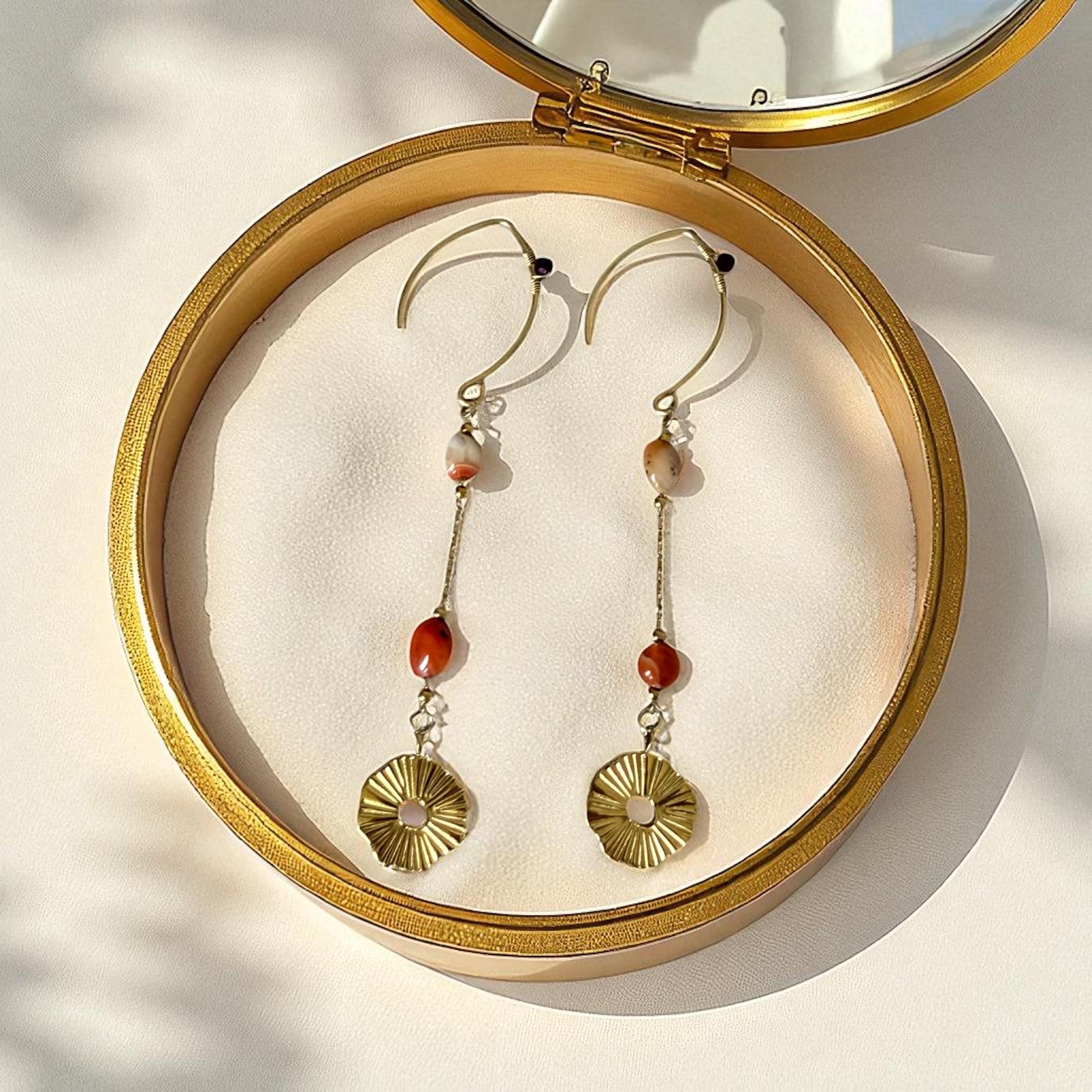 Solar Radiance Drop Earrings