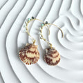 Luxe Vietnamese Shell Hoop Earrings