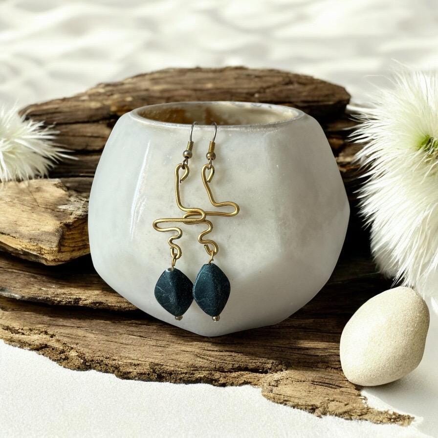 Electric Serpent Drop Earrings
