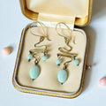 Sea Current Twisted Drop Earrings