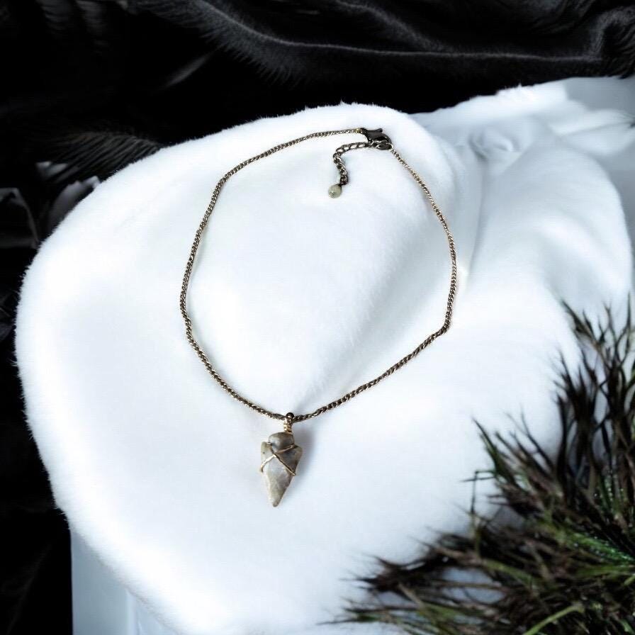 Stoneblood Talisman Arrowhead Necklace