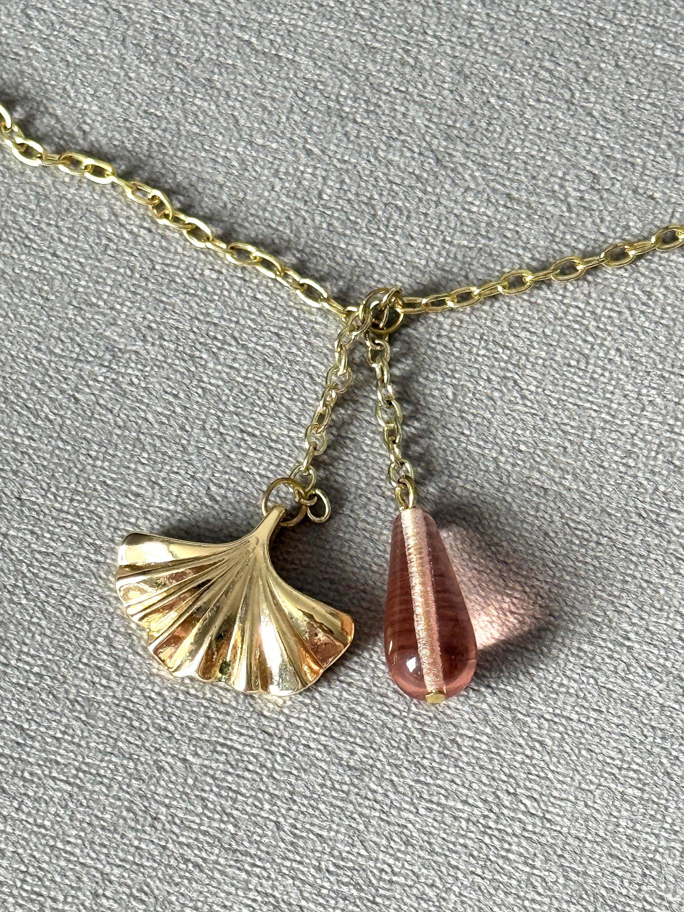 Palm Pink Charm Necklace