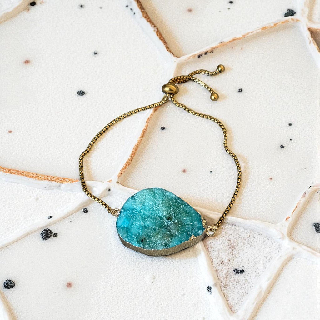 Aurora Tide Gem Bolo Chain Bracelet