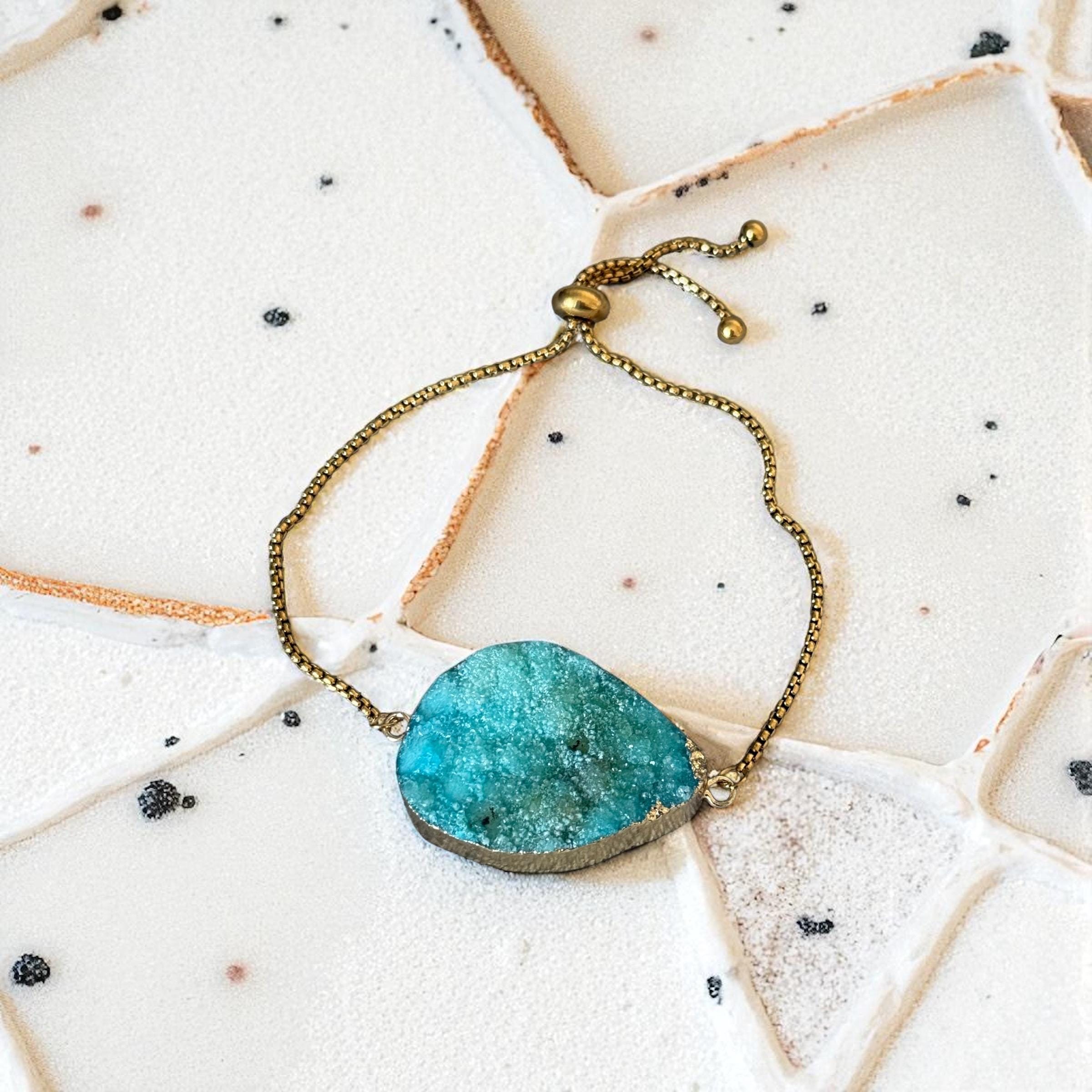 Aurora Tide Gem Bolo Chain Bracelet