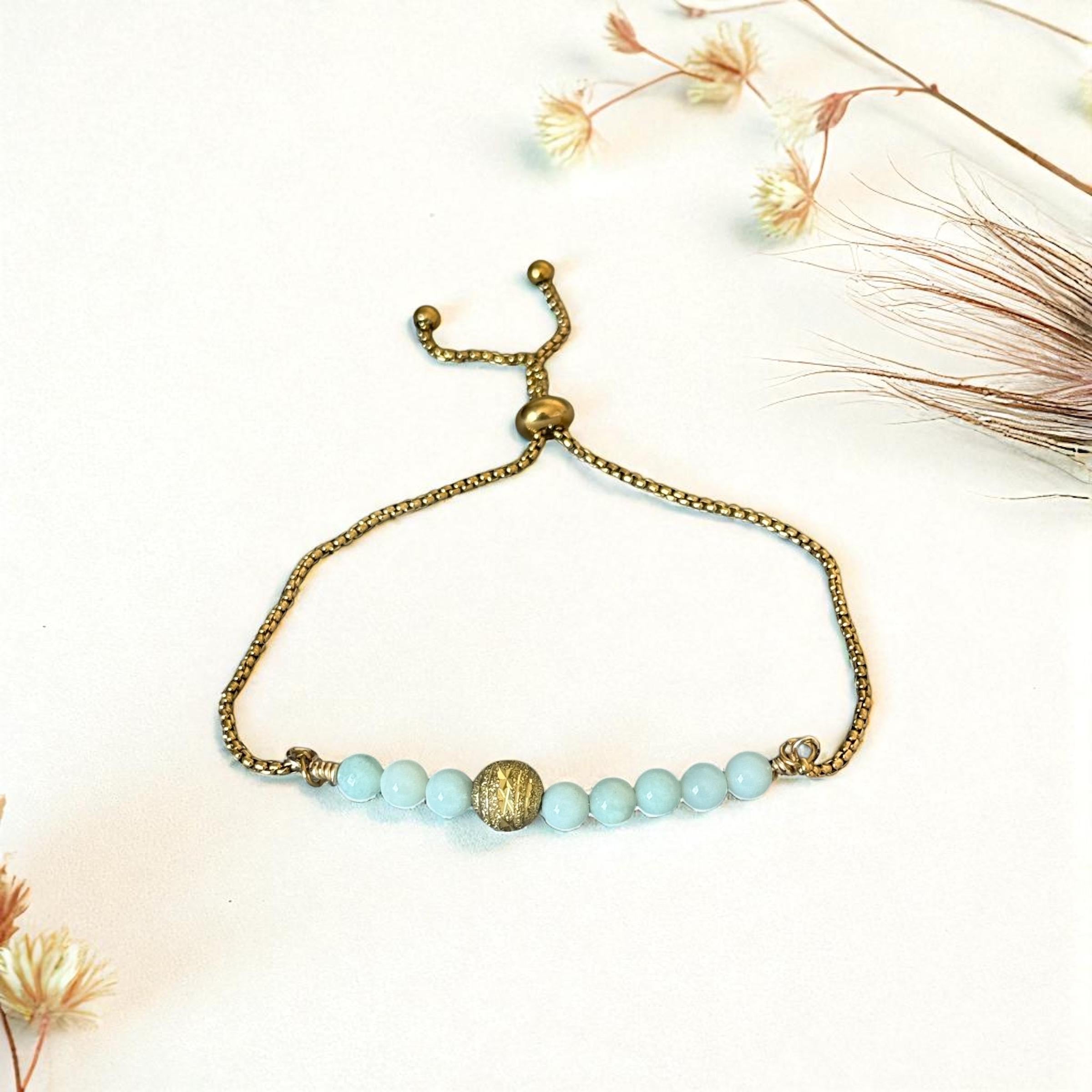 Azure Balance Beaded Bracelet Bolo Bracelet