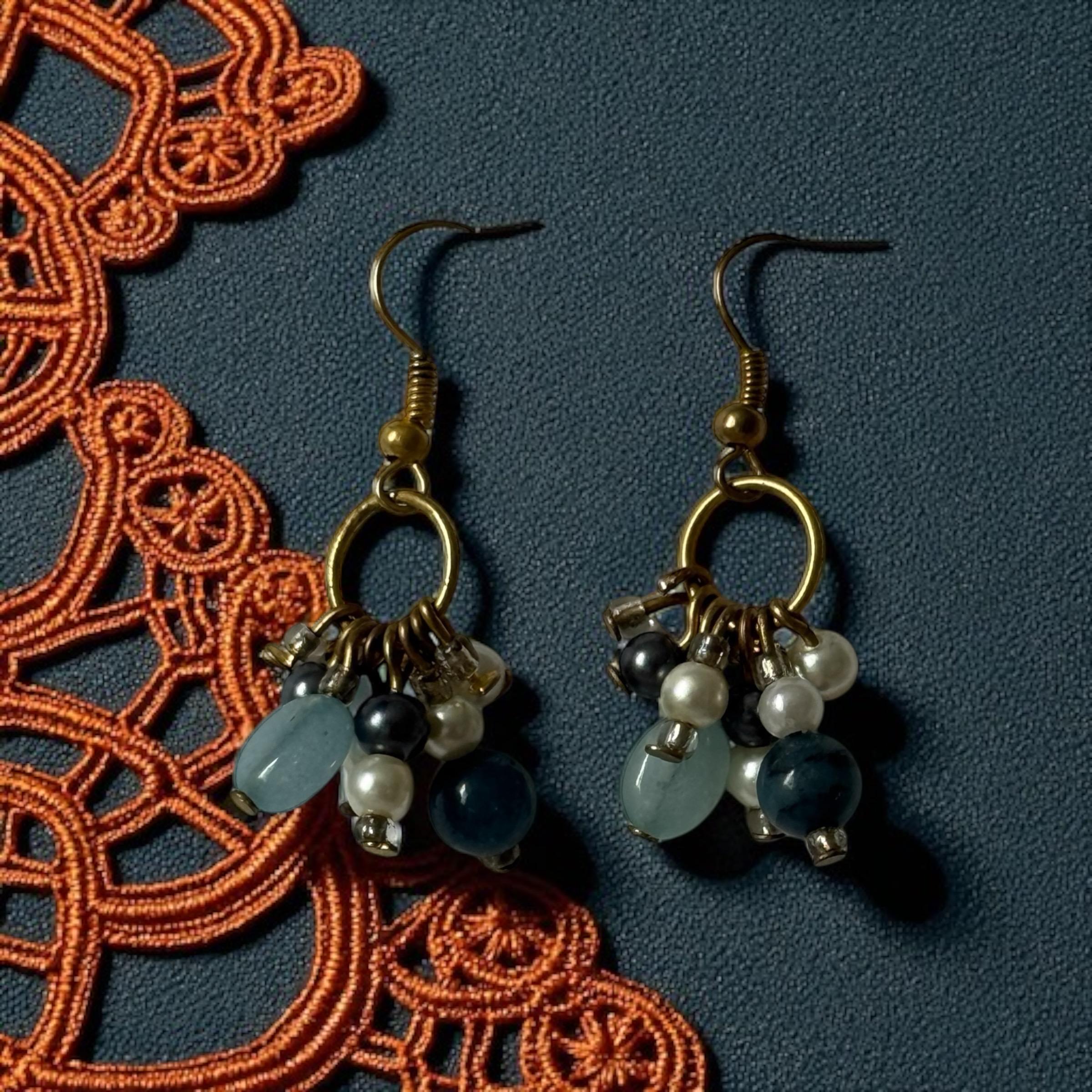 Storm Drop Cluster Earrings