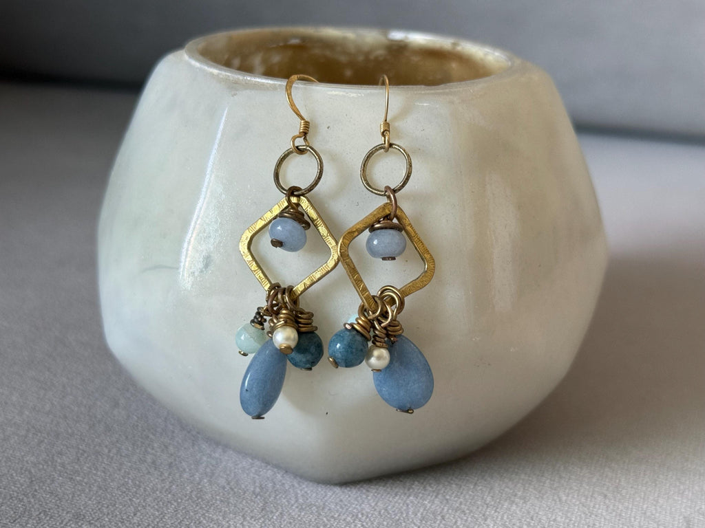 Arctic Muse Drop Earrings (Gold)