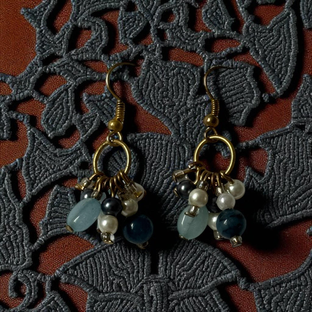 Storm Drop Cluster Earrings