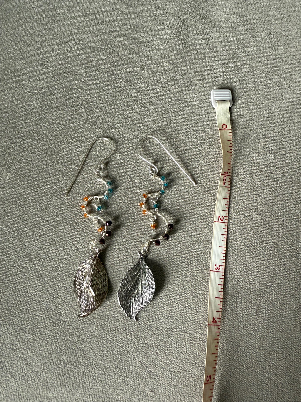 Twist of Nature Leaf Drop Earrings