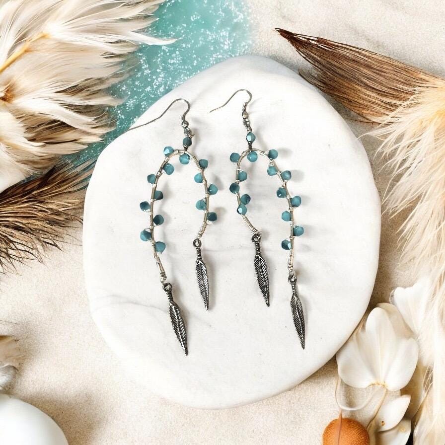 Sky Dancer Feather Earrings