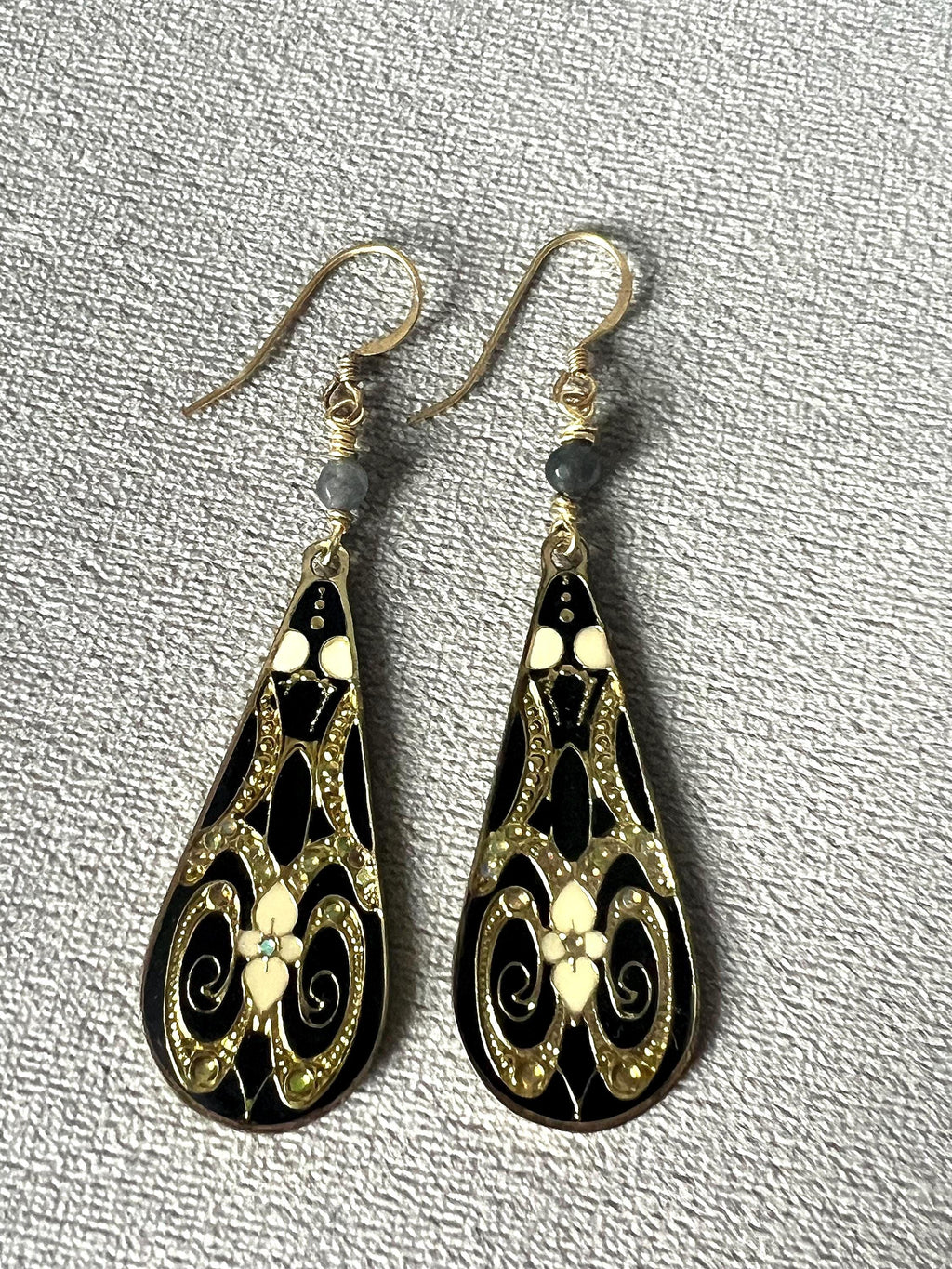Midnight Baroque Drop Earrings
