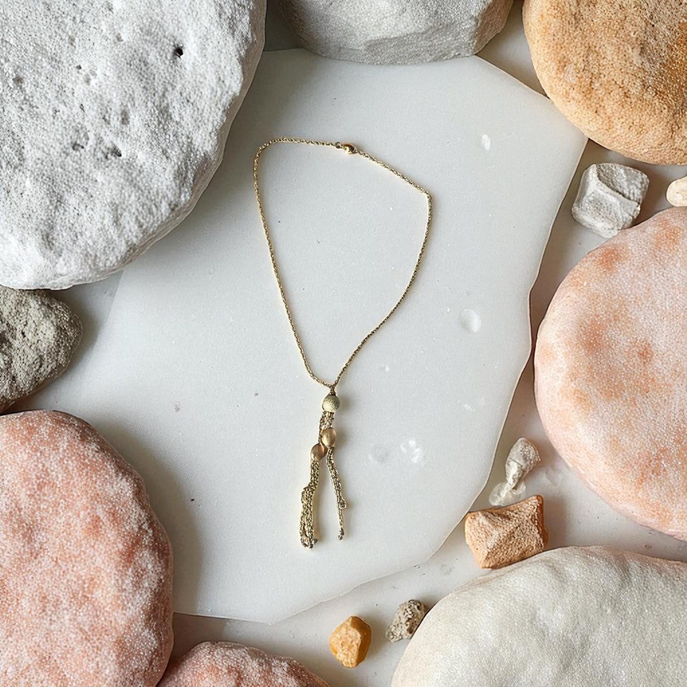 Golden Tassel Necklace